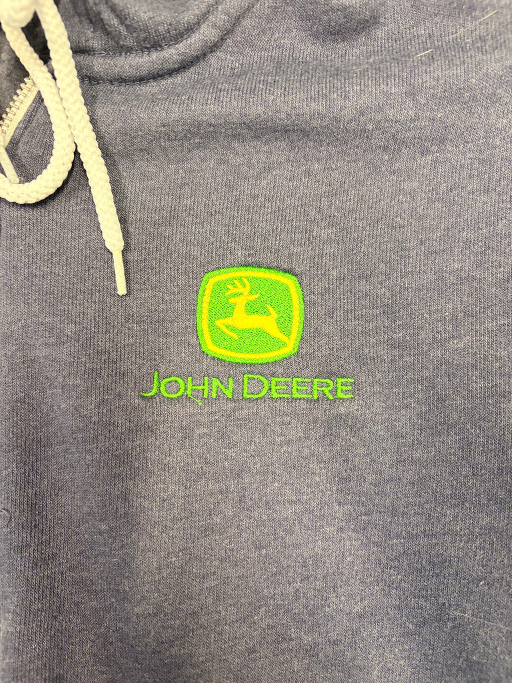 John Deere Tech With A Purpose Full-Zip Hoodie Medium Navy