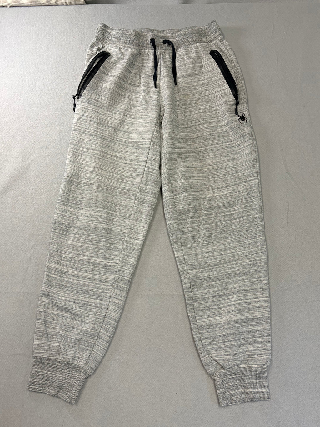 Spyder Active Mens Medium Gray Joggers Zip Pockets