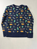 Crewcuts by J.Crew Do Fun Stuff Print Sweatshirt Size 16 Navy