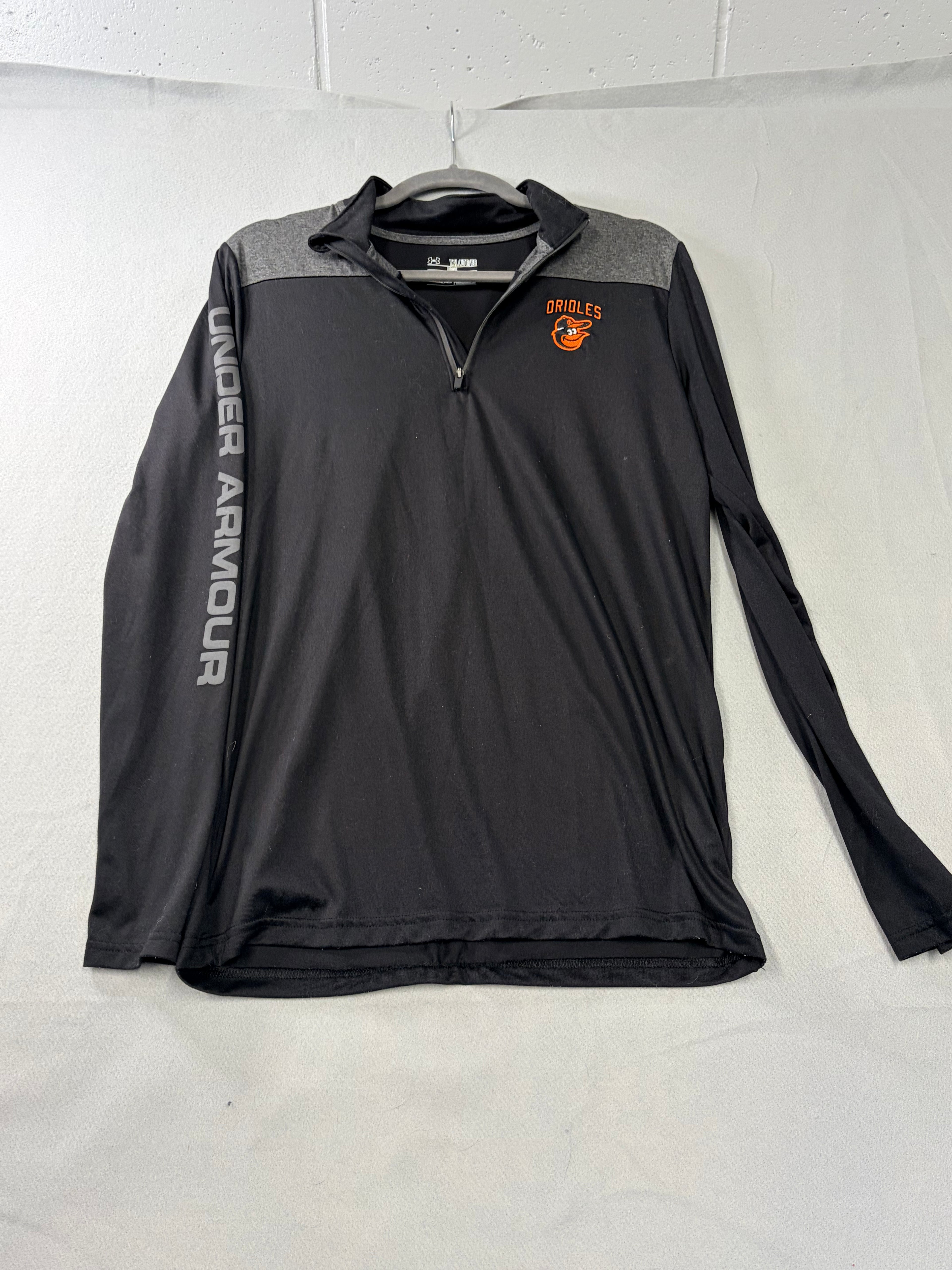 Under Armour Baltimore Orioles 1/4 Zip Pullover Youth XL Black