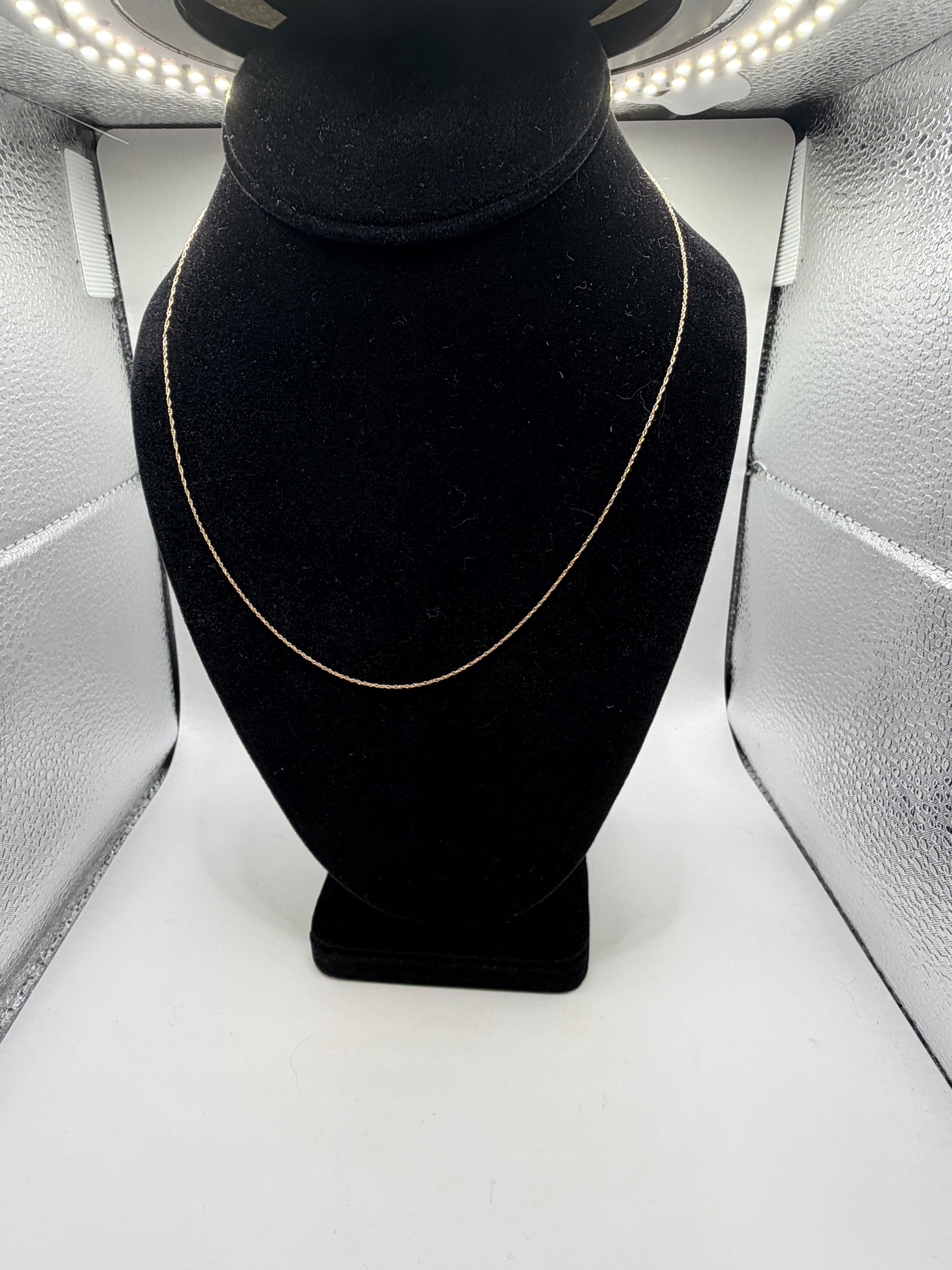 Macy's 10K Gold Cable Chain Style 8793 Necklace Women's