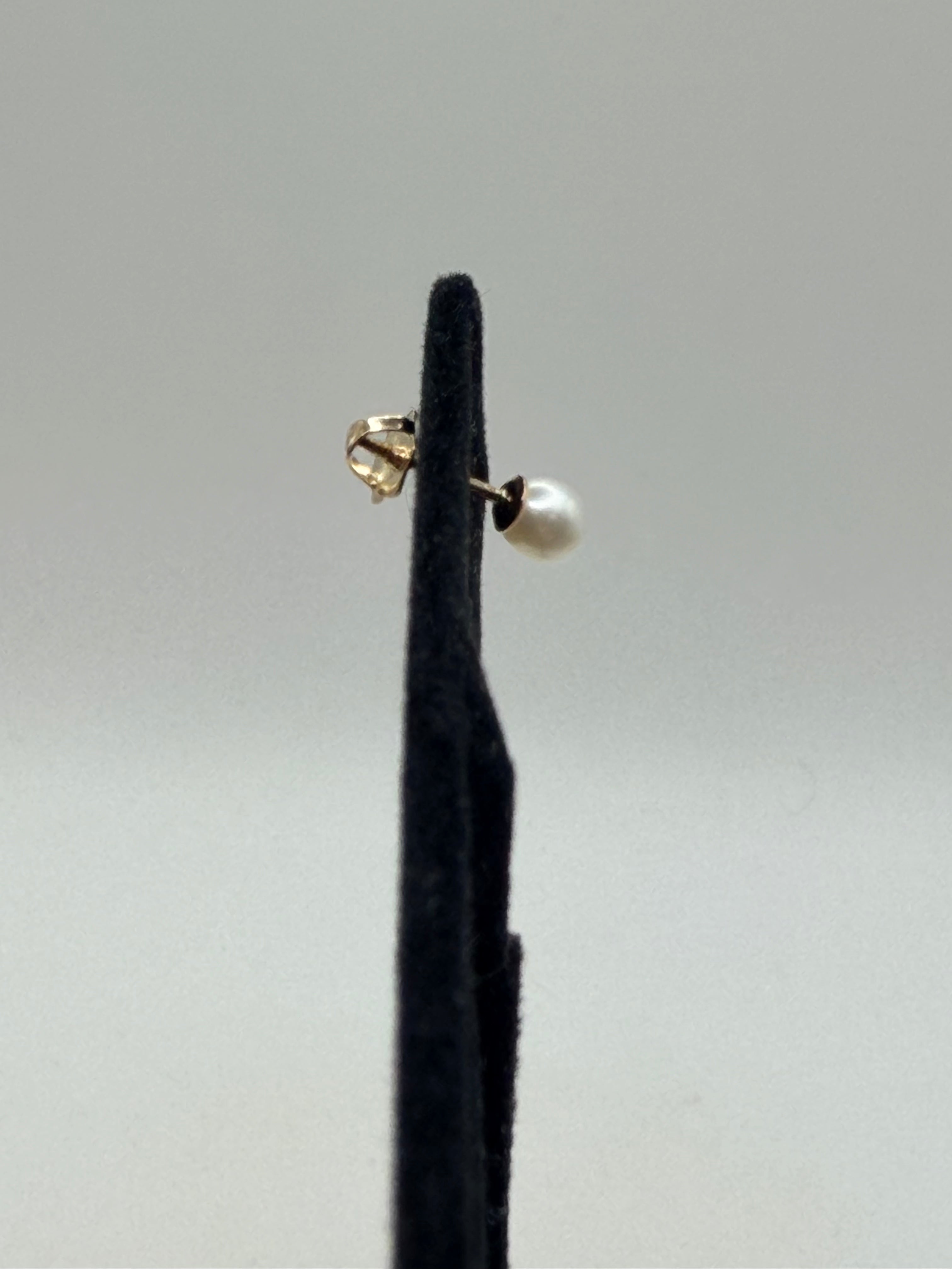 Bridge Precious Metals 14K Gold & Pearl Stud Earring Set - New in Box