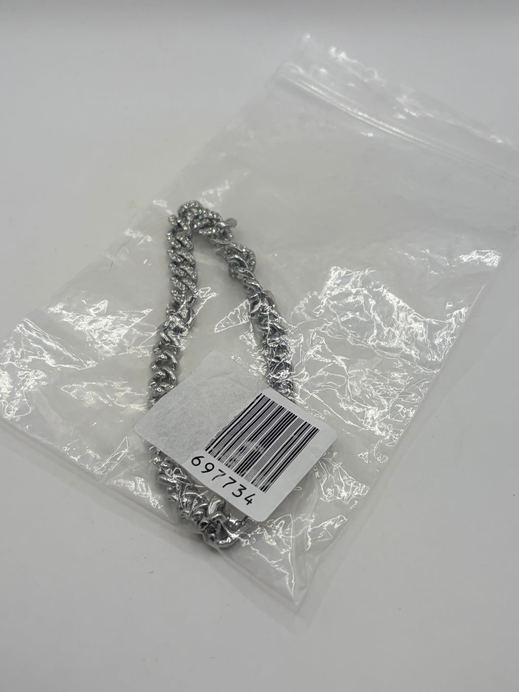 697734 Macy'S Pavé Curb Chain Bracelet Silver Women's
