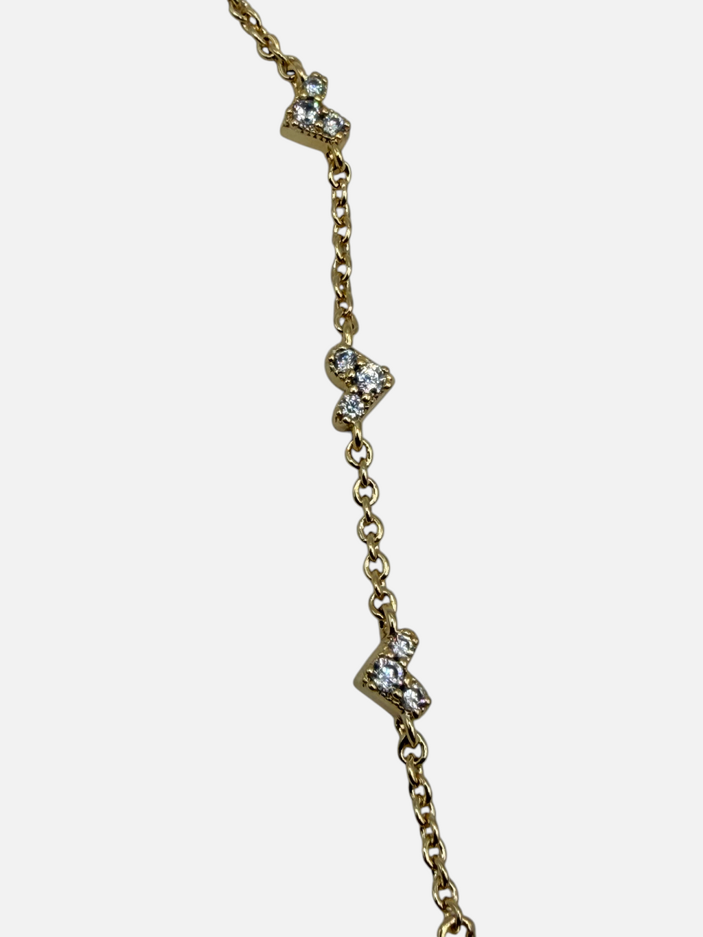 CURATED by Kira Kendra Scott gold-plated necklace featuring delicate pavé heart charms with sparkling cz stones