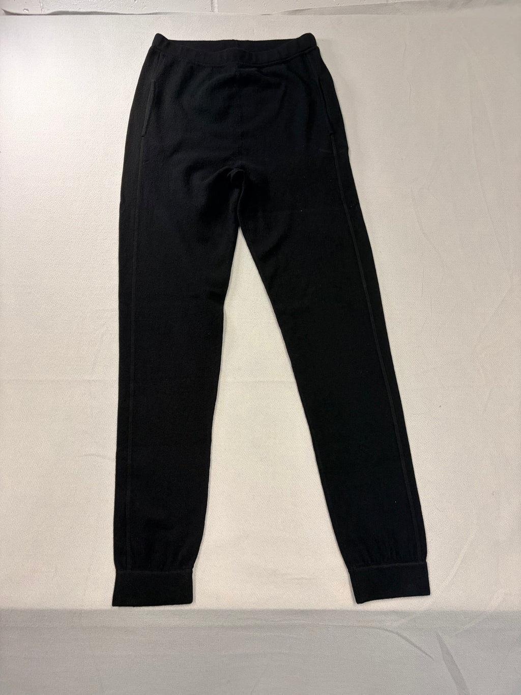 Saint Laurent 768442 YALL2 1000 Cashmere Jogger Pants Black L