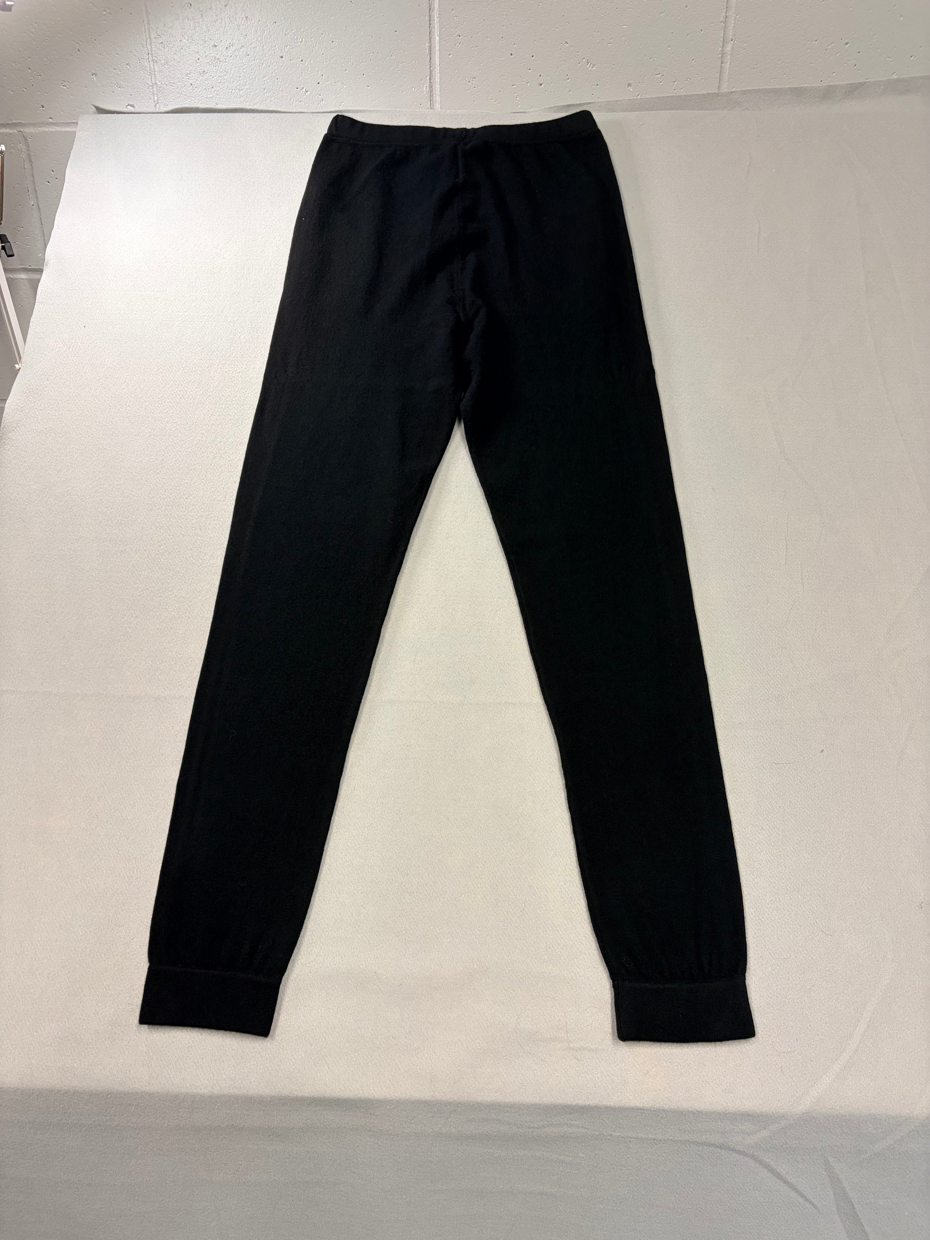 Saint Laurent 768442 YALL2 1000 Cashmere Jogger Pants Black L