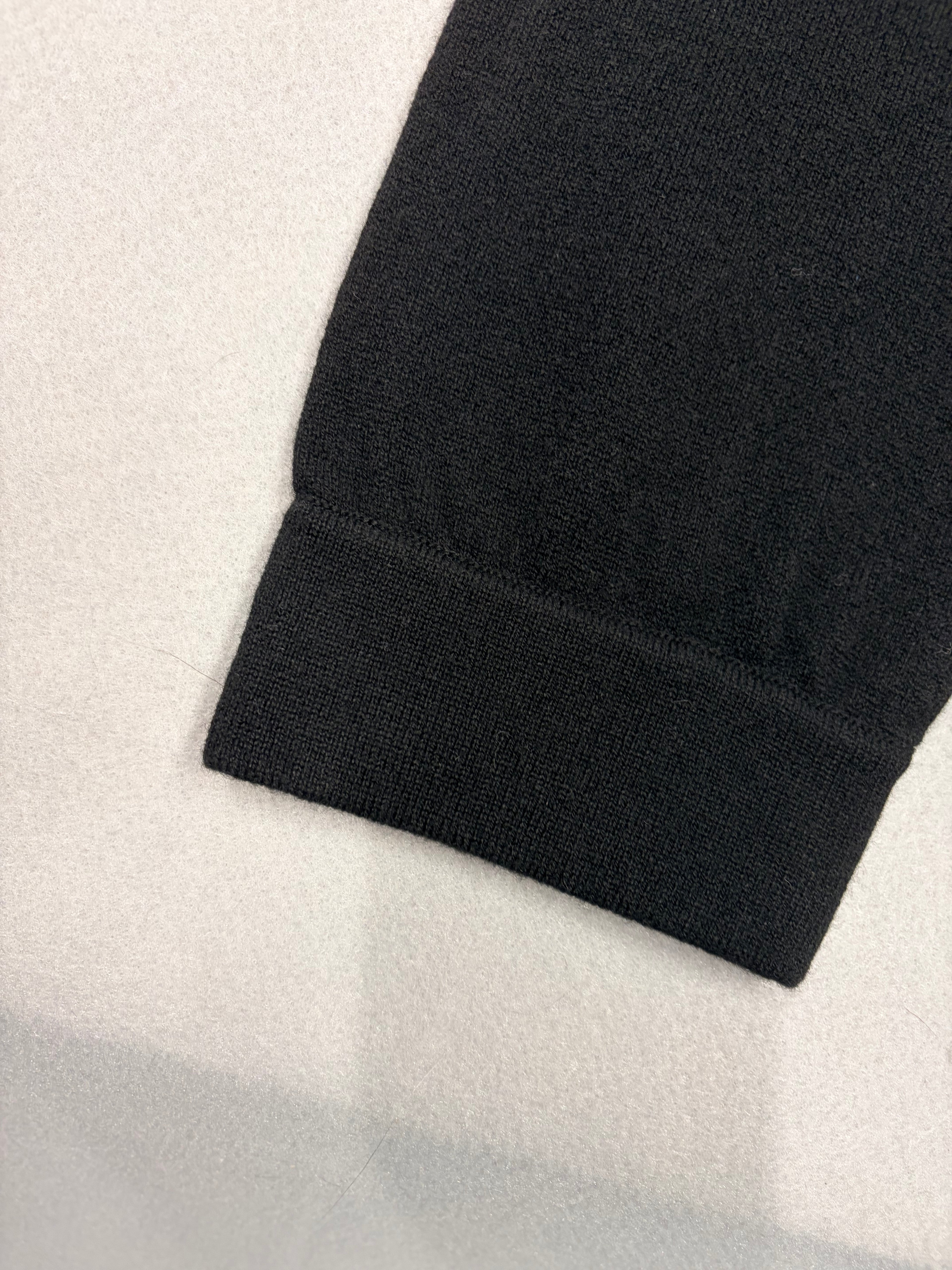Saint Laurent 768442 YALL2 1000 Cashmere Jogger Pants Black L