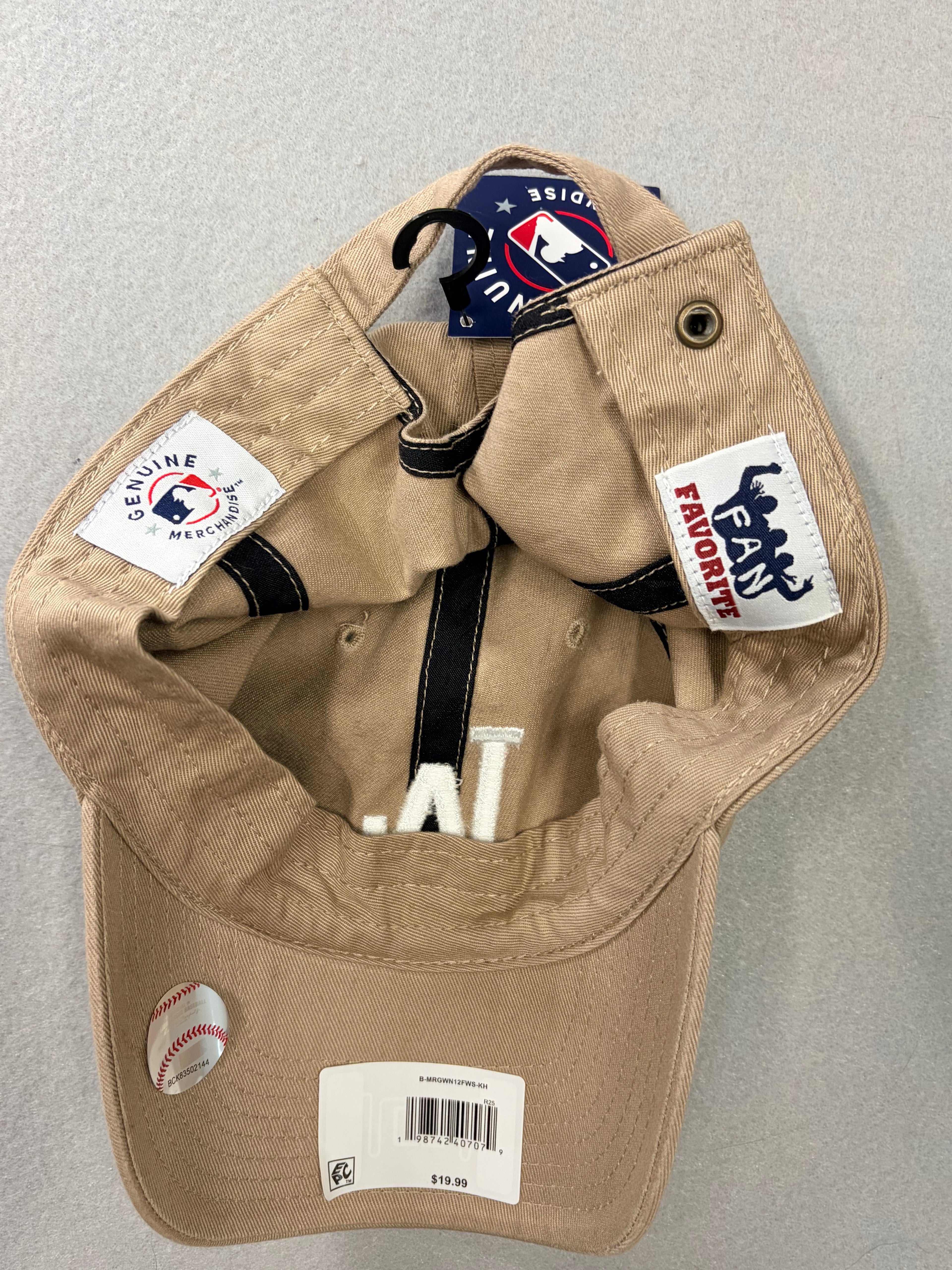 '47 Adult Los Angeles Dodgers Khaki Clean Up Adjustable Hat - NWT
