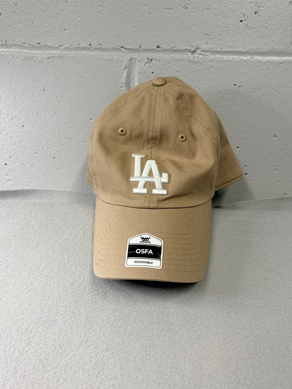 '47 Adult Los Angeles Dodgers Khaki Clean Up Adjustable Hat - NWT
