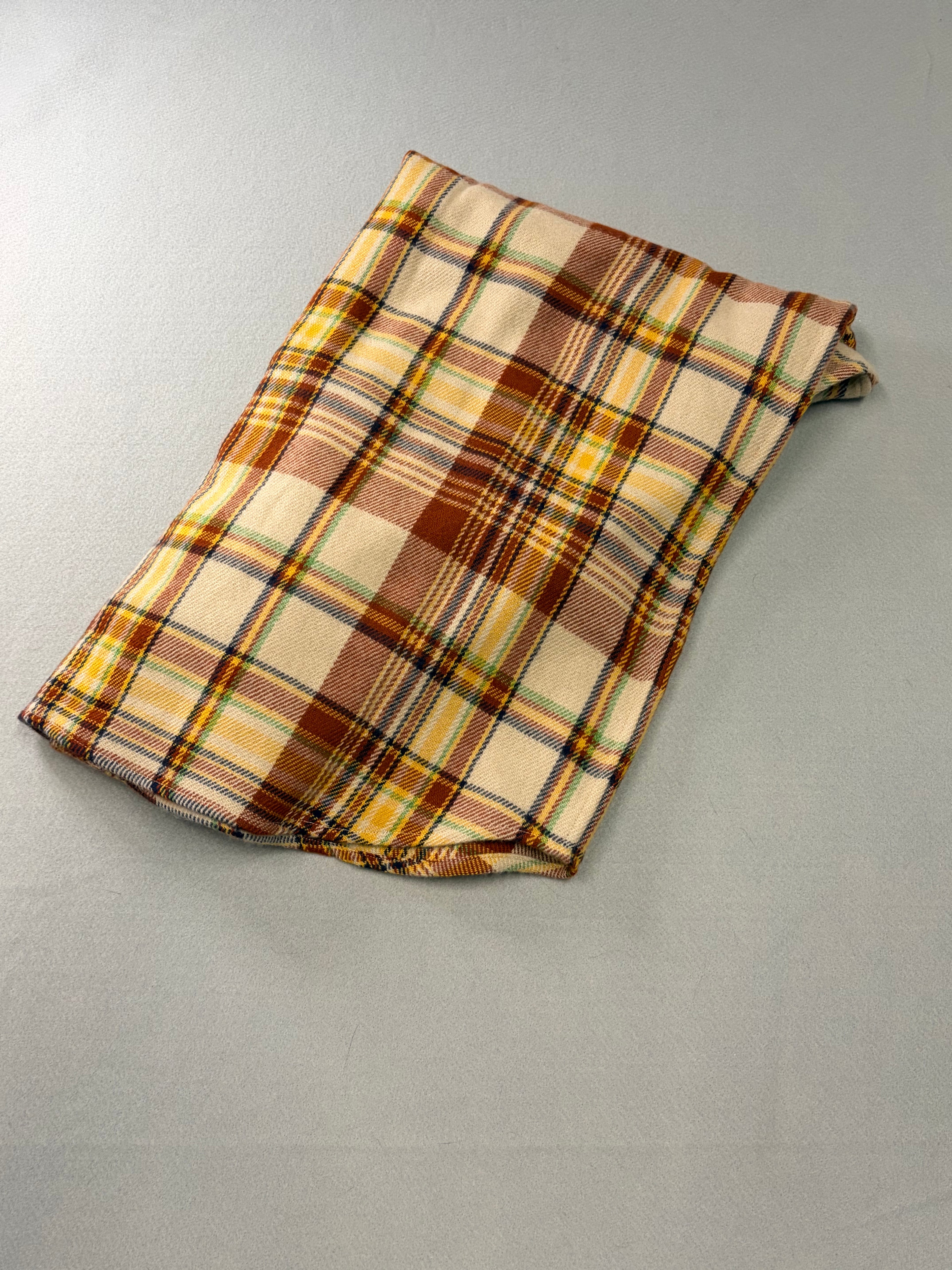 God's True Cashmere Plaid Flannel Snap Shirt - Size XL