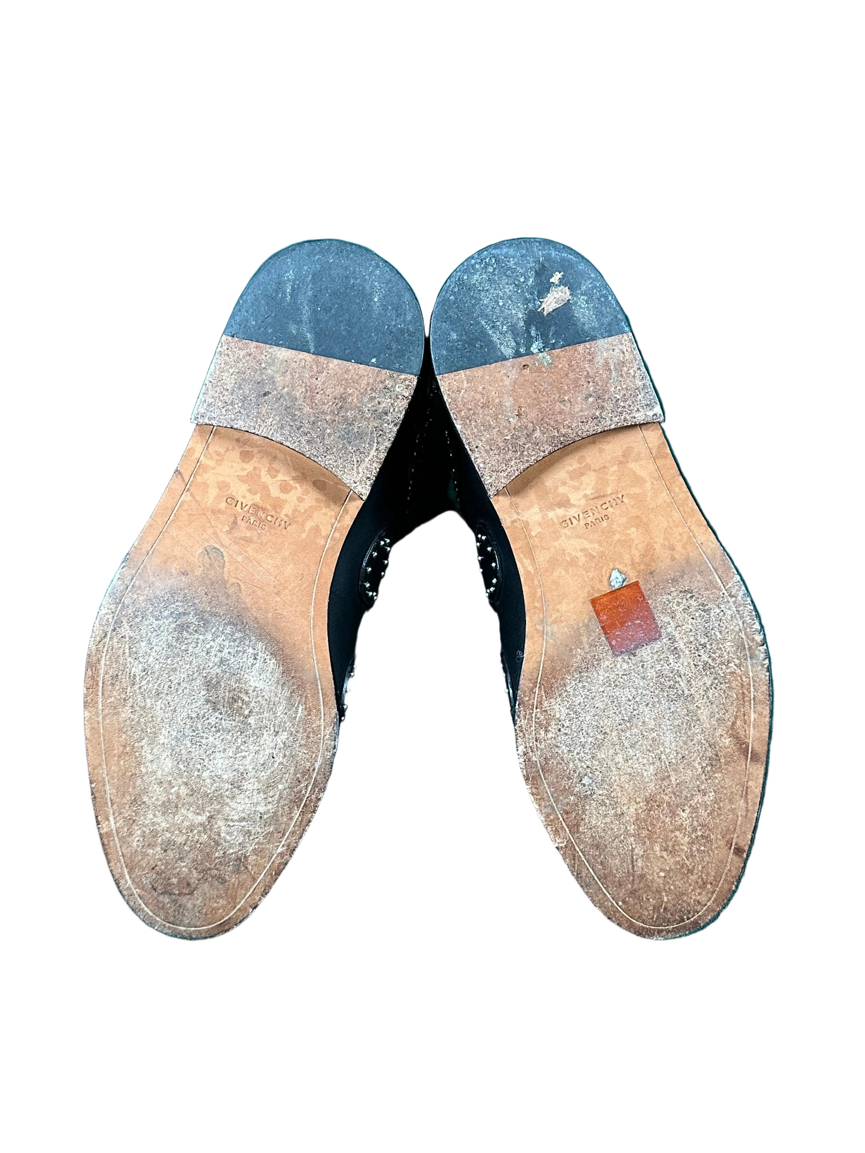 Givenchy Studded Black Leather Boots - Size 41 - VGUC