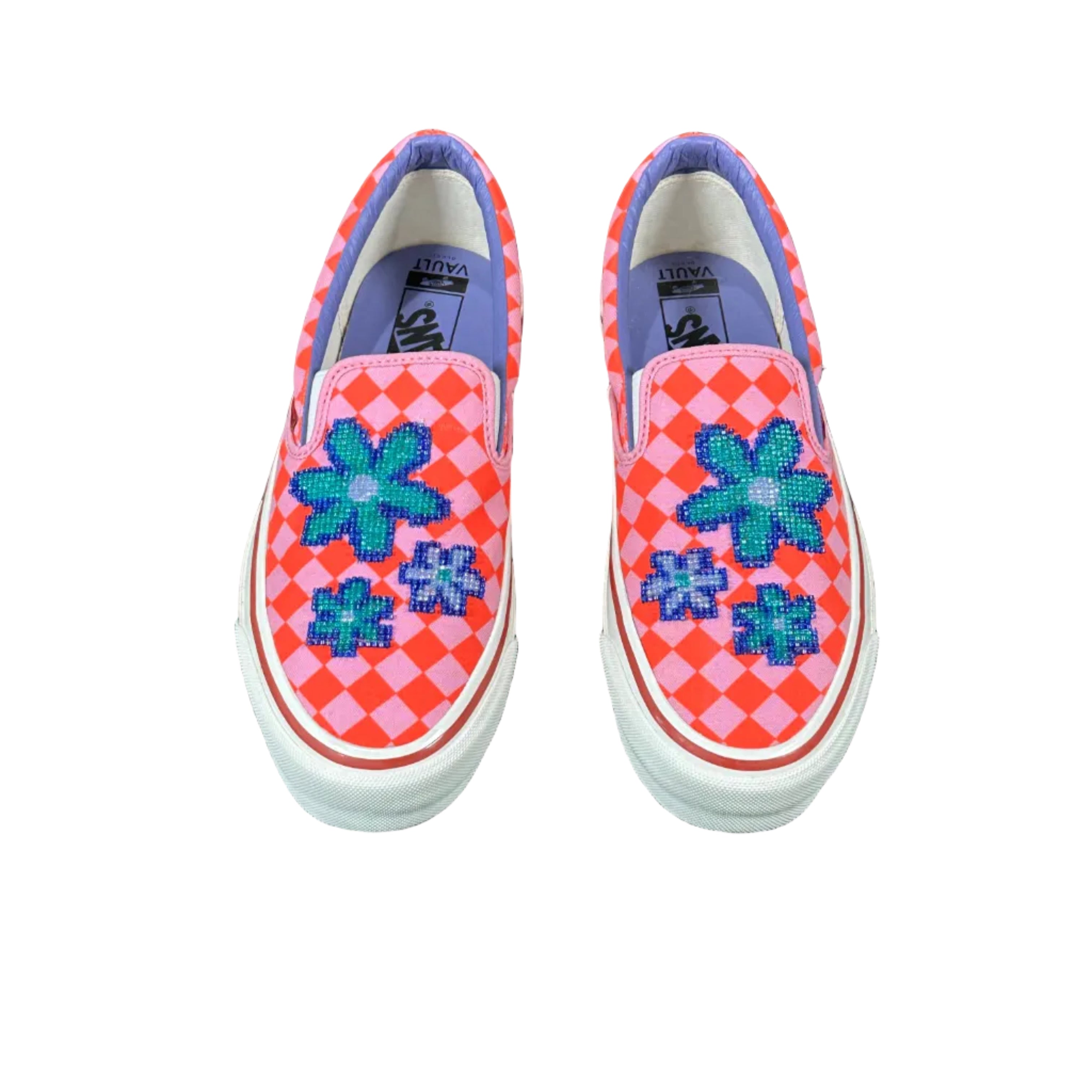 Gucci VAULT x Vans Collab Slip-On Beaded Sneakers - Size 9 M 10.5 W - NIB