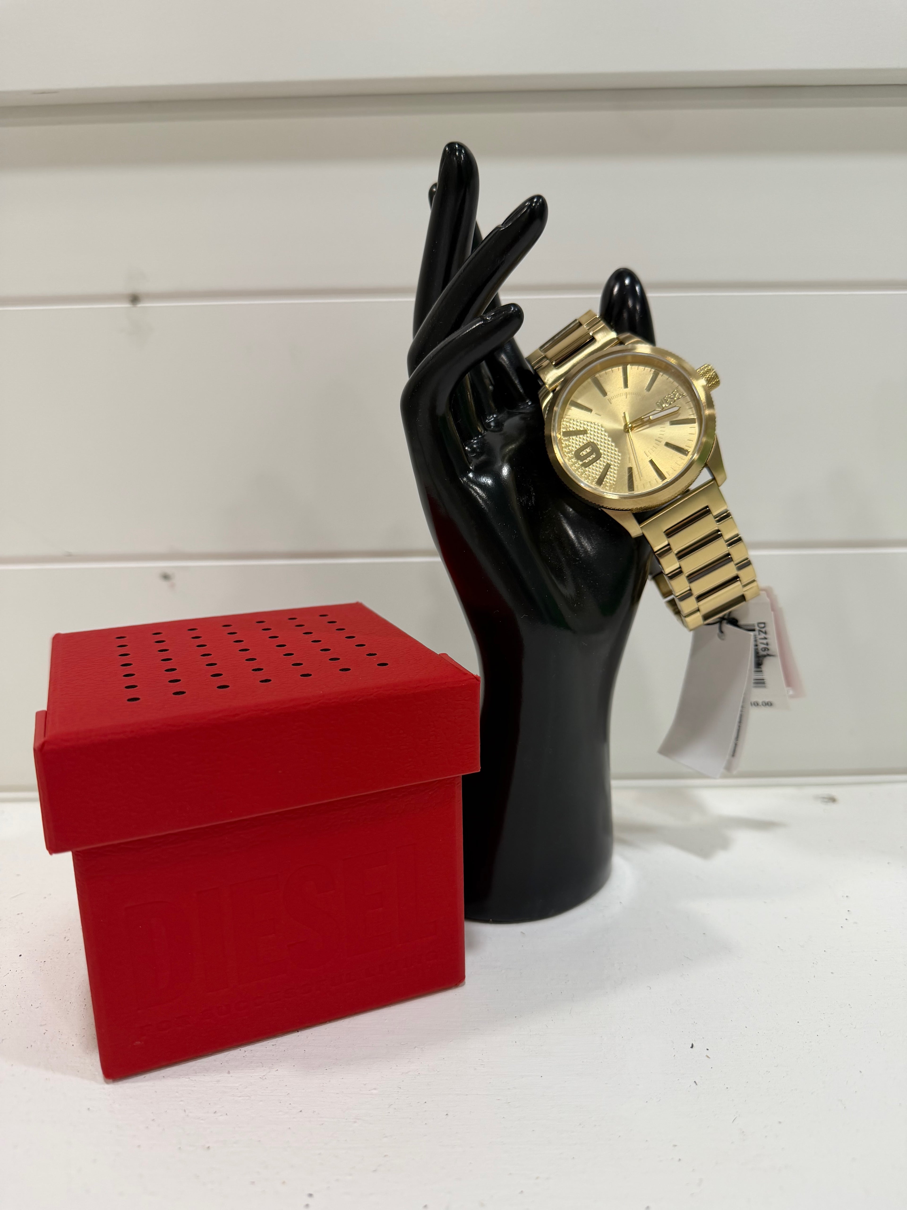Diesel Rasp Gold Tone Analog Dial Men's Watch - New