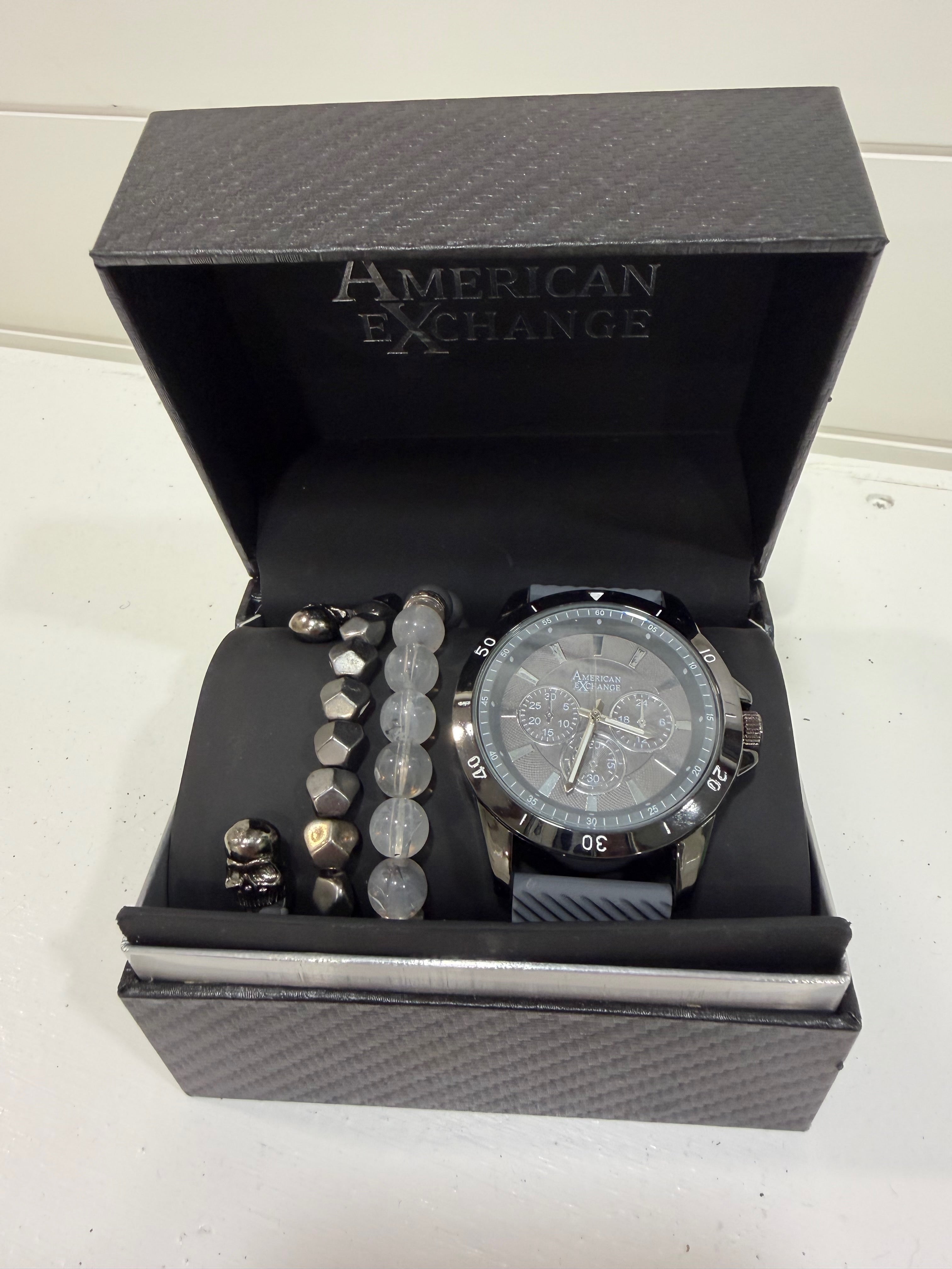 American Exchange Mens Watch and Braclets