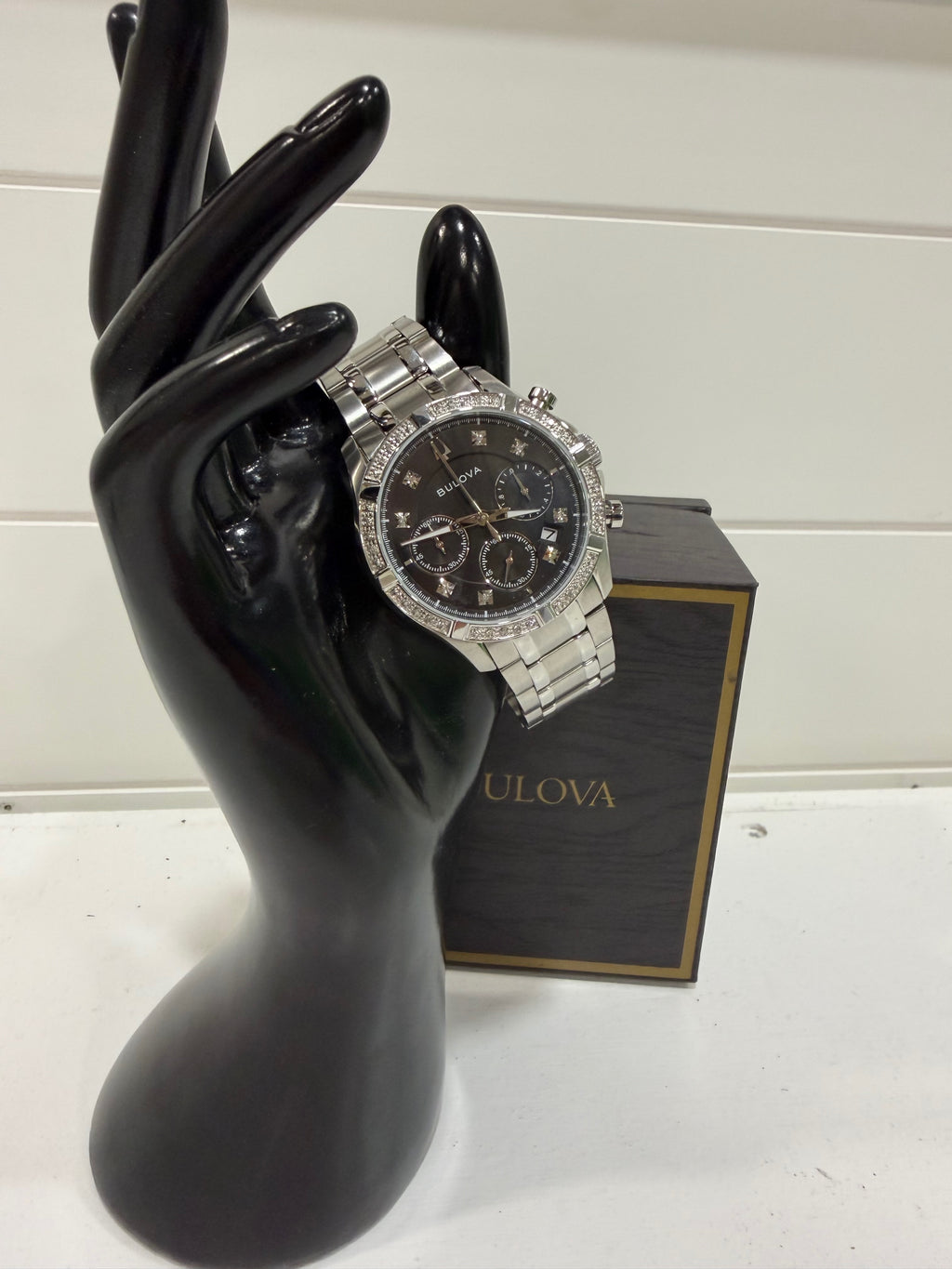 Bulova Men's Chronograph Classic Diamond Watch 44mm