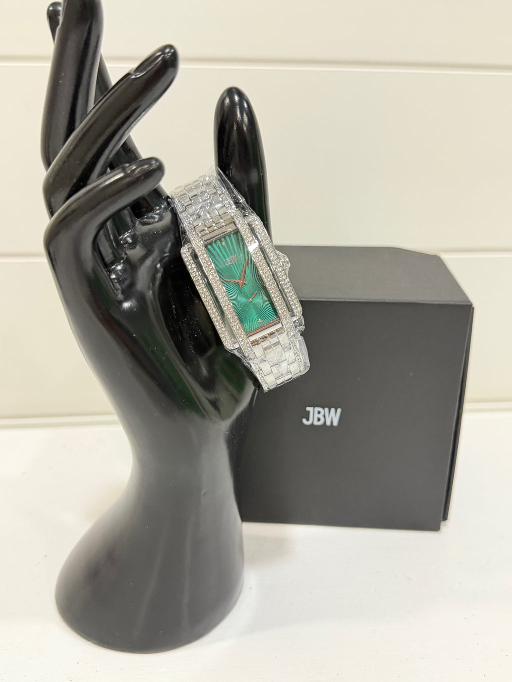 Jbw Women's Mink Diamond (1/8 ct.t.w.) Stainless Steel Watch