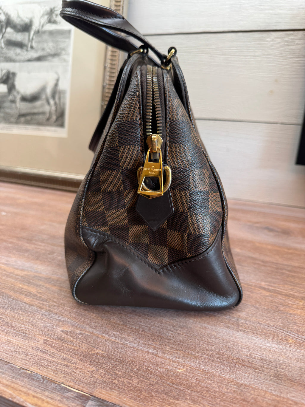 Louis Vuitton Damier Ebene Kensington Bowling Bag - Very Good