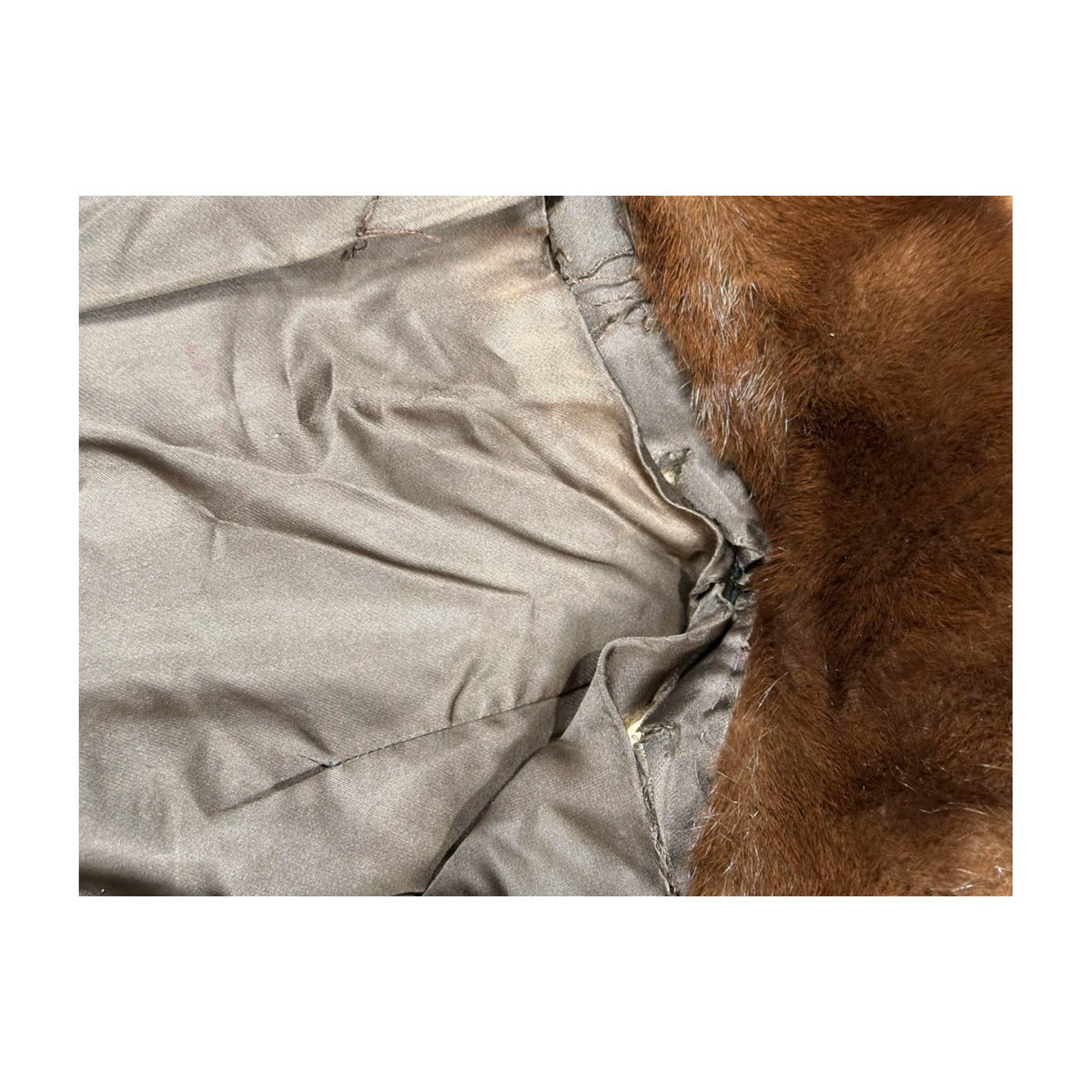 Vintage Luxe Brown Fur Coat - Short Length - Small/XS