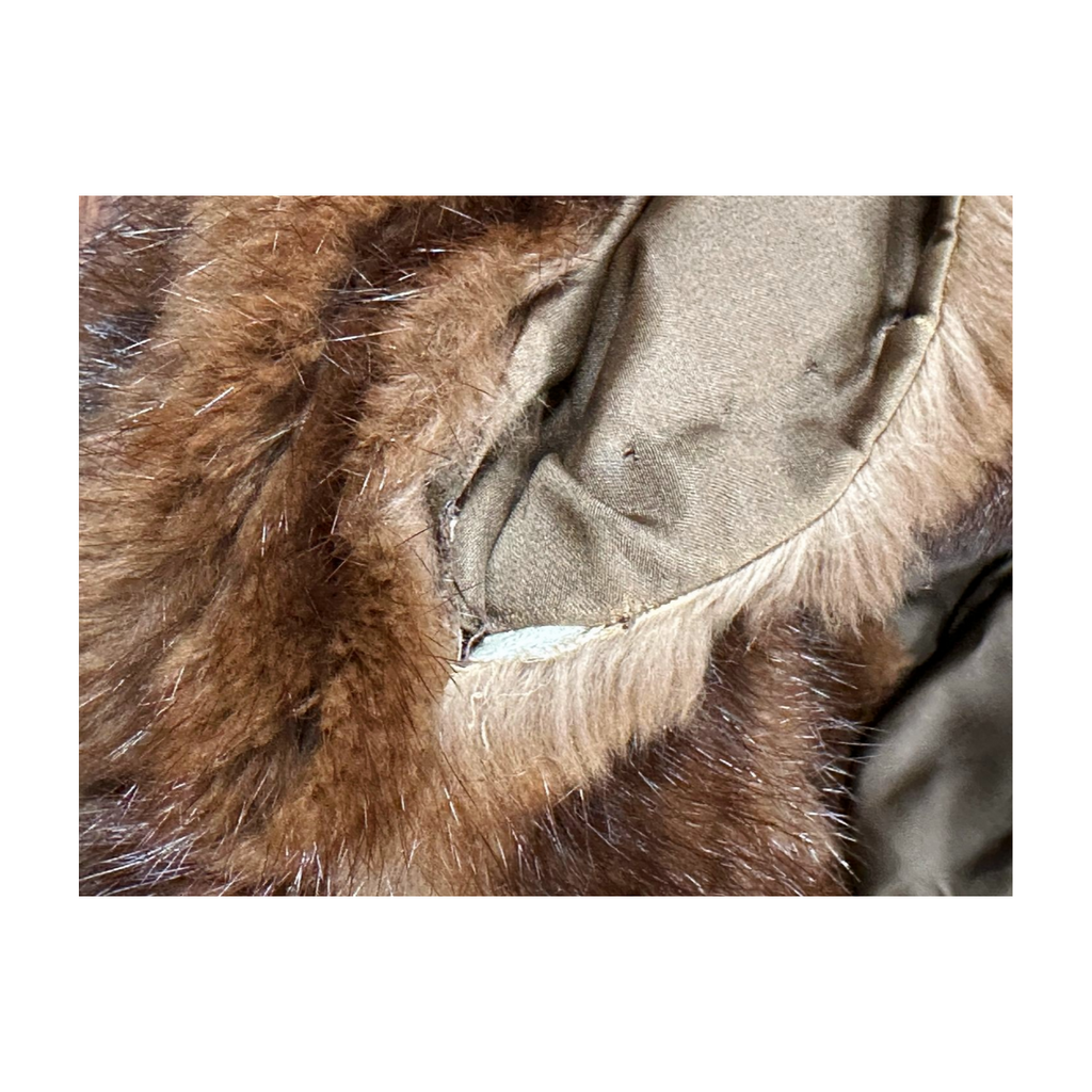 Vintage Luxe Brown Fur Coat - Short Length - Small/XS