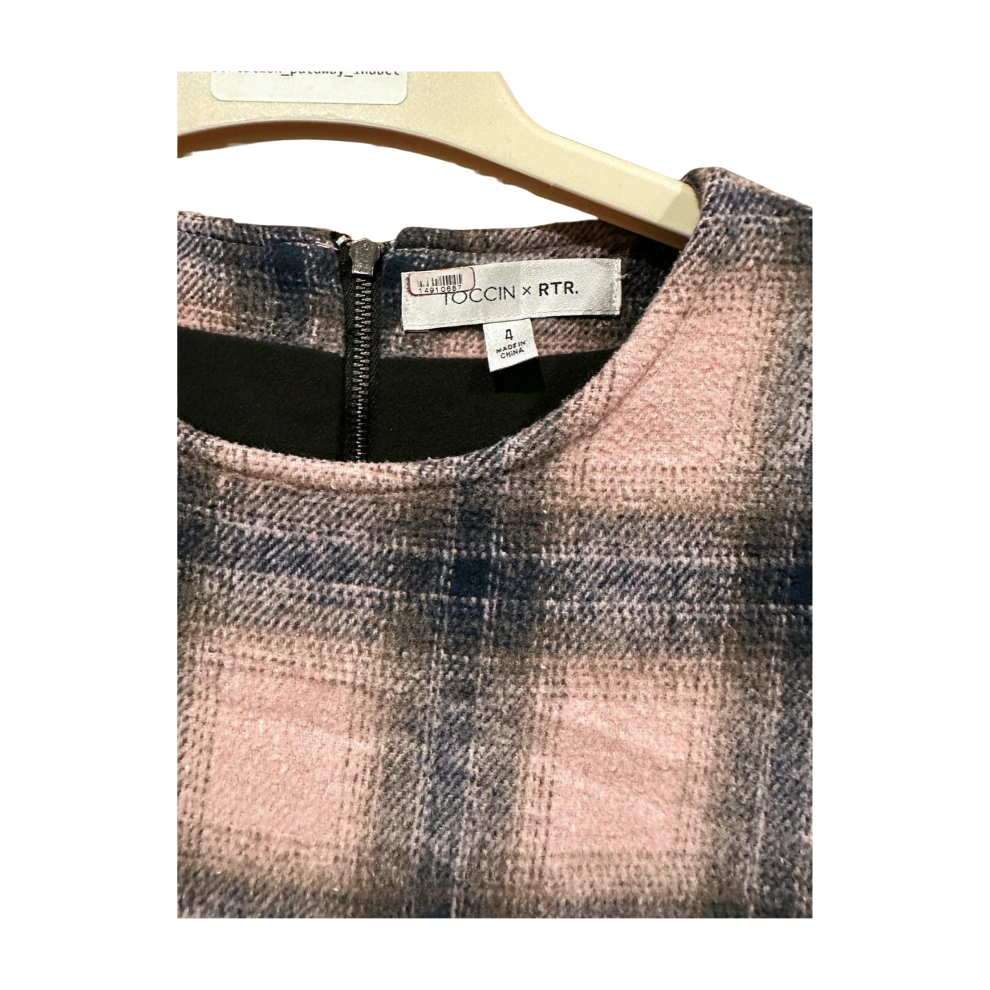 Toccin x RTR Plaid Dress Pink Size 4