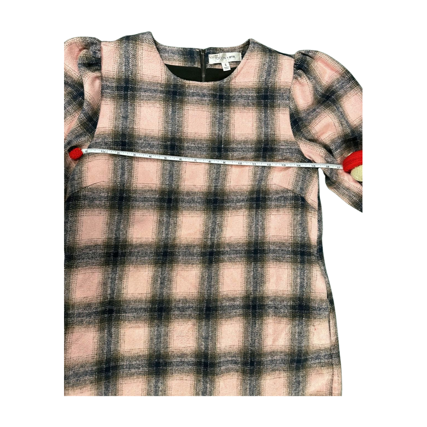 Toccin x RTR Plaid Dress Pink Size 4