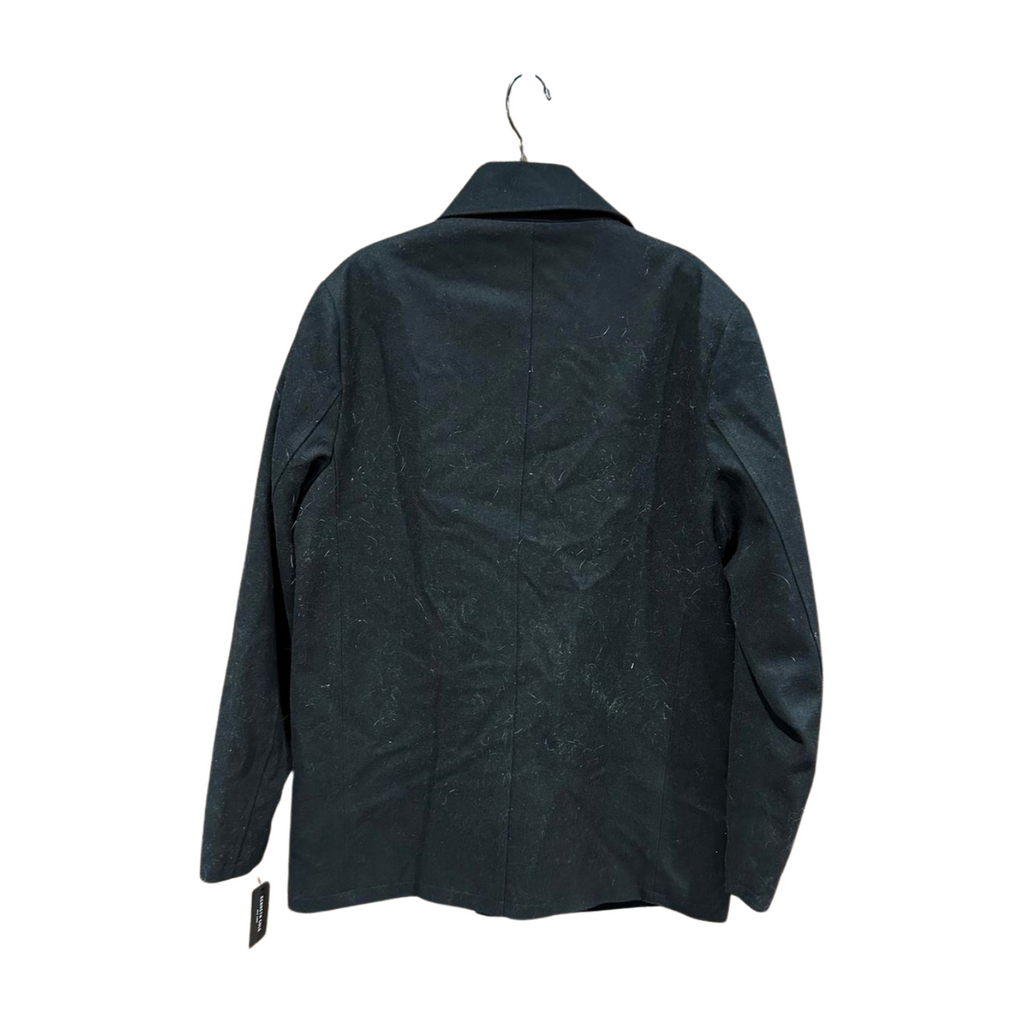 Kenneth Cole Men's Double Breasted Wool Blend Peacoat - Large