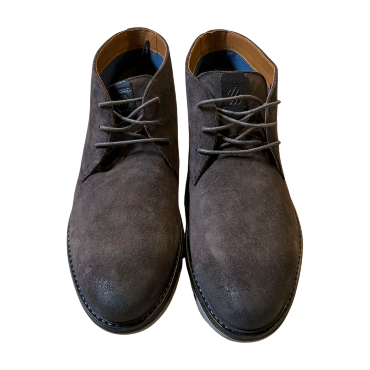 Johnston & Murphy Men's Braydon Chukka Boots Grey Suede Size 9.5 TRUFOAM