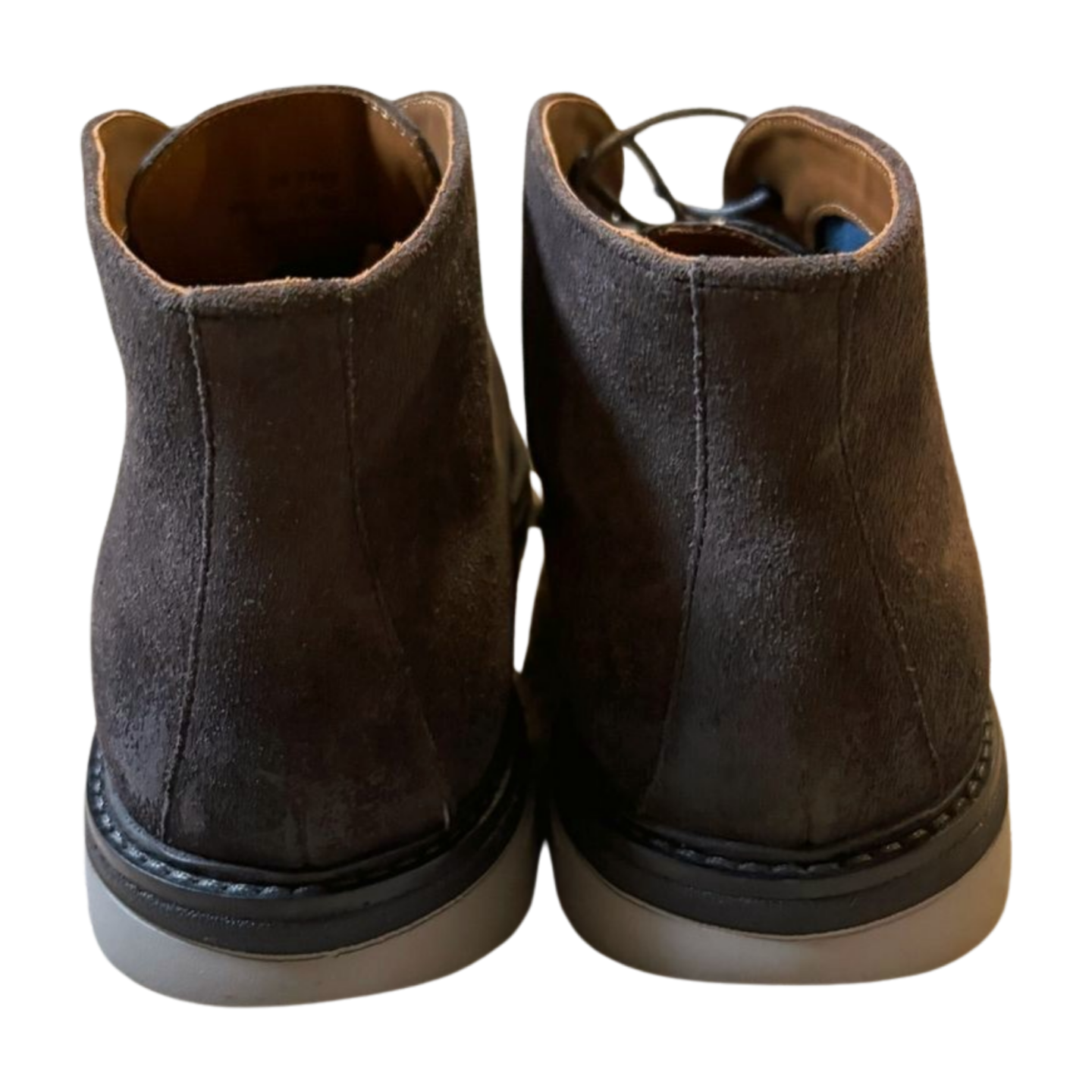 Johnston & Murphy Men's Braydon Chukka Boots Grey Suede Size 9.5 TRUFOAM