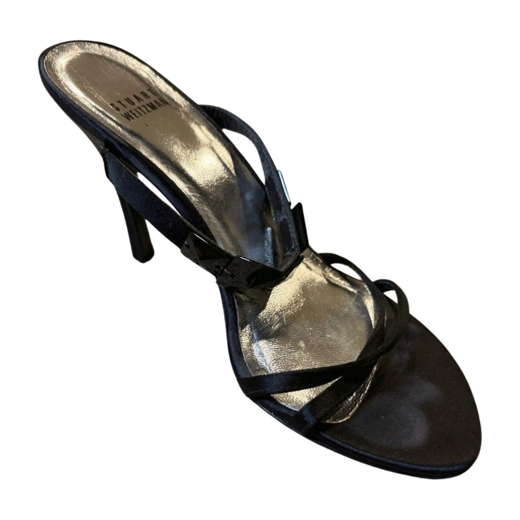 Stuart Weitzman Black Pointed Toe High Heel Pumps Shoes Size 7M