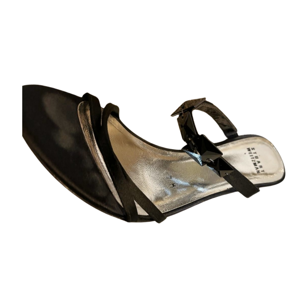 Stuart Weitzman Black Pointed Toe High Heel Pumps Shoes Size 7M