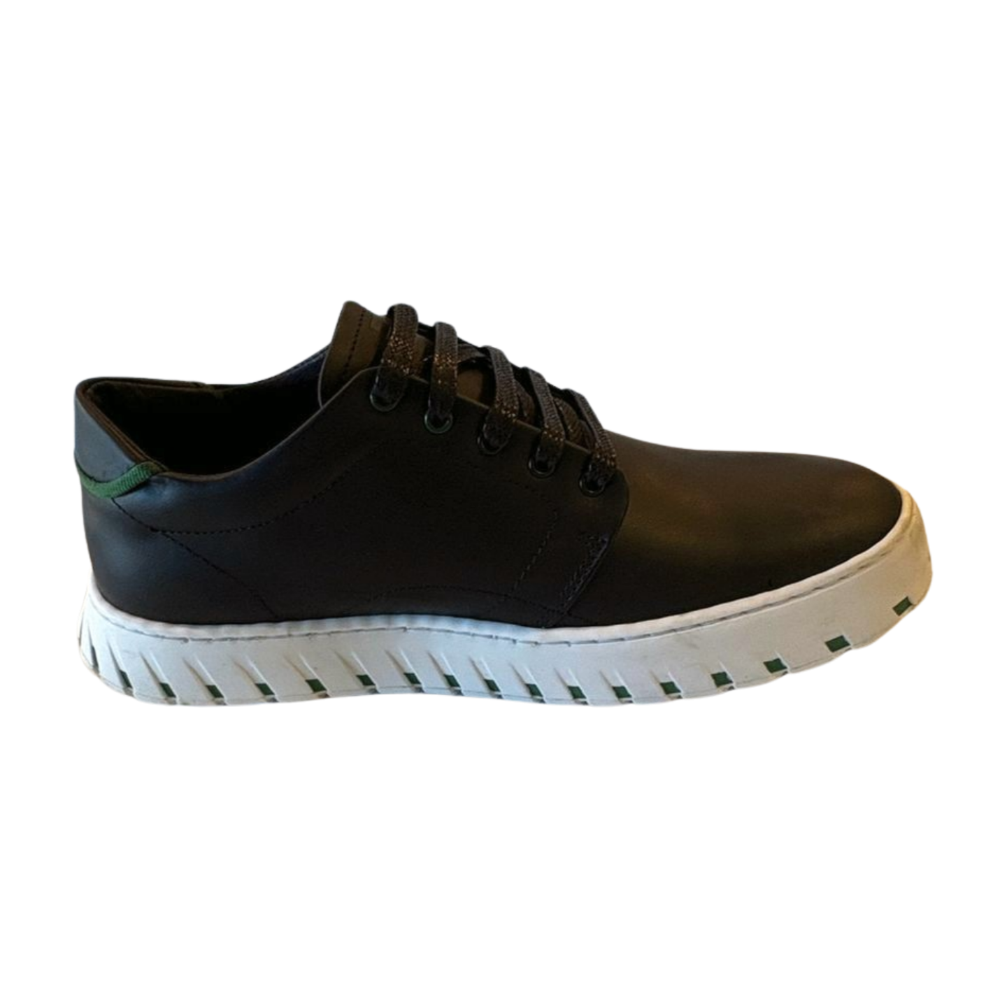 Iambic Model T Low-Top Sneakers - Black Leather - Women's Size 8