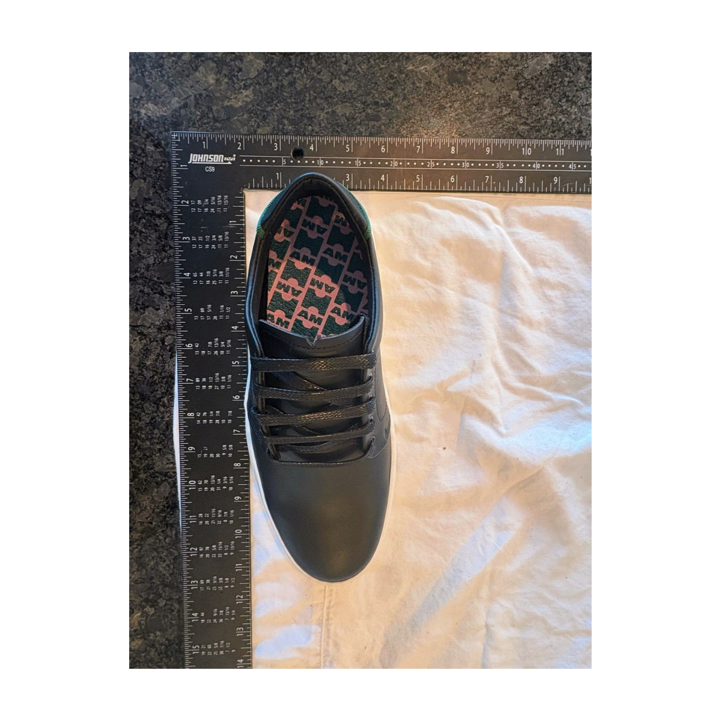 Iambic Model T Low-Top Sneakers - Black Leather - Women's Size 8