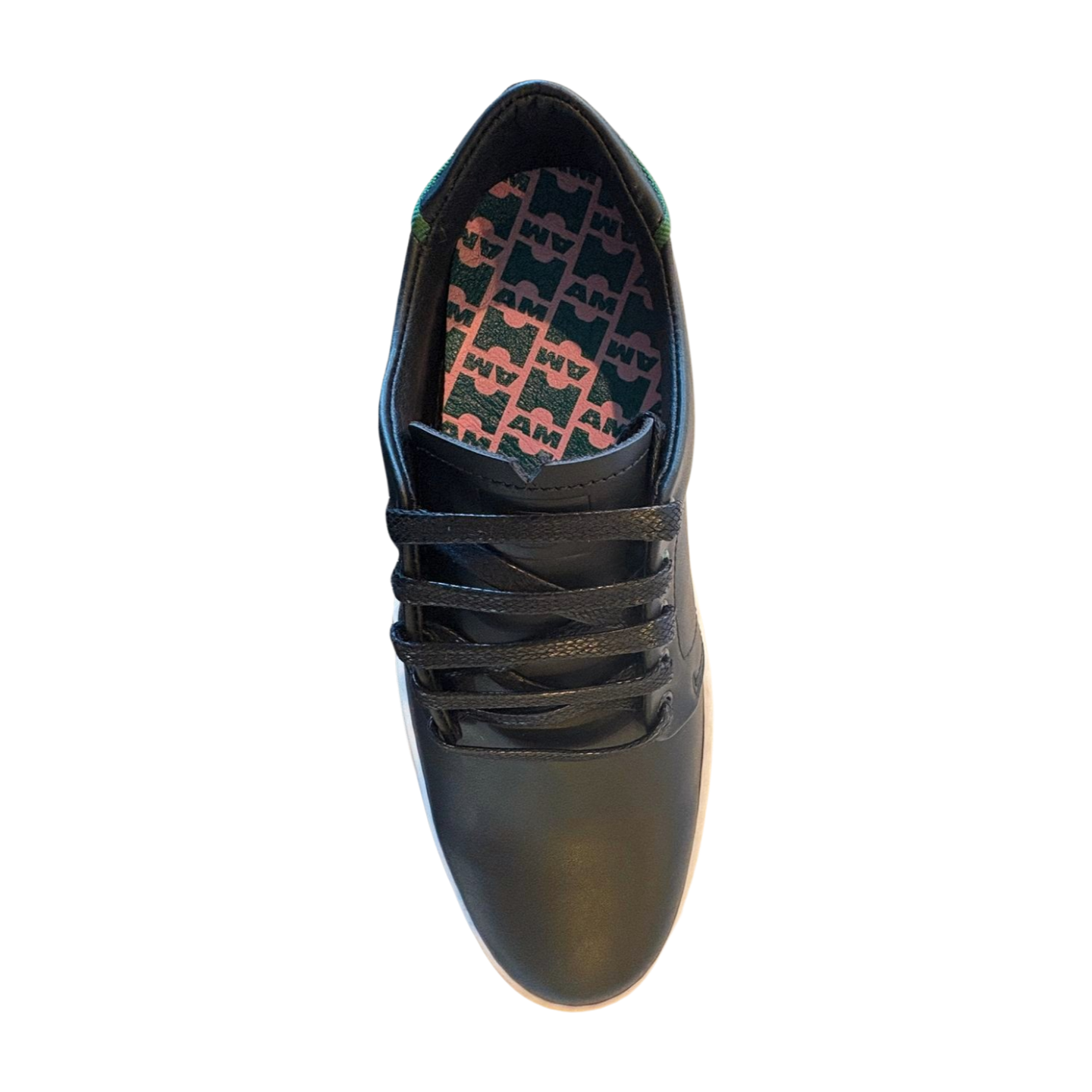 Iambic Model T Low-Top Sneakers - Black Leather - Women's Size 8
