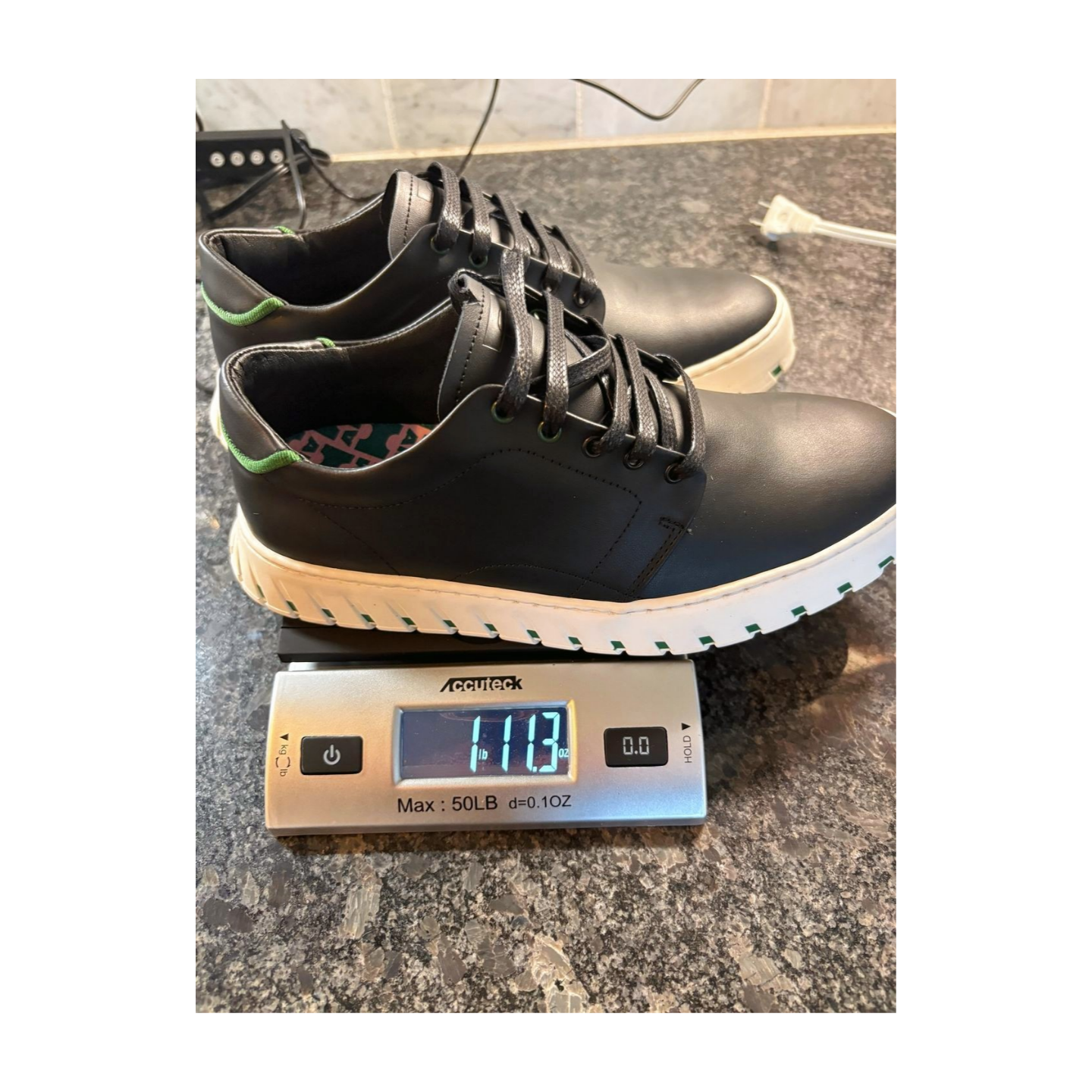 Iambic Model T Low-Top Sneakers - Black Leather - Women's Size 8