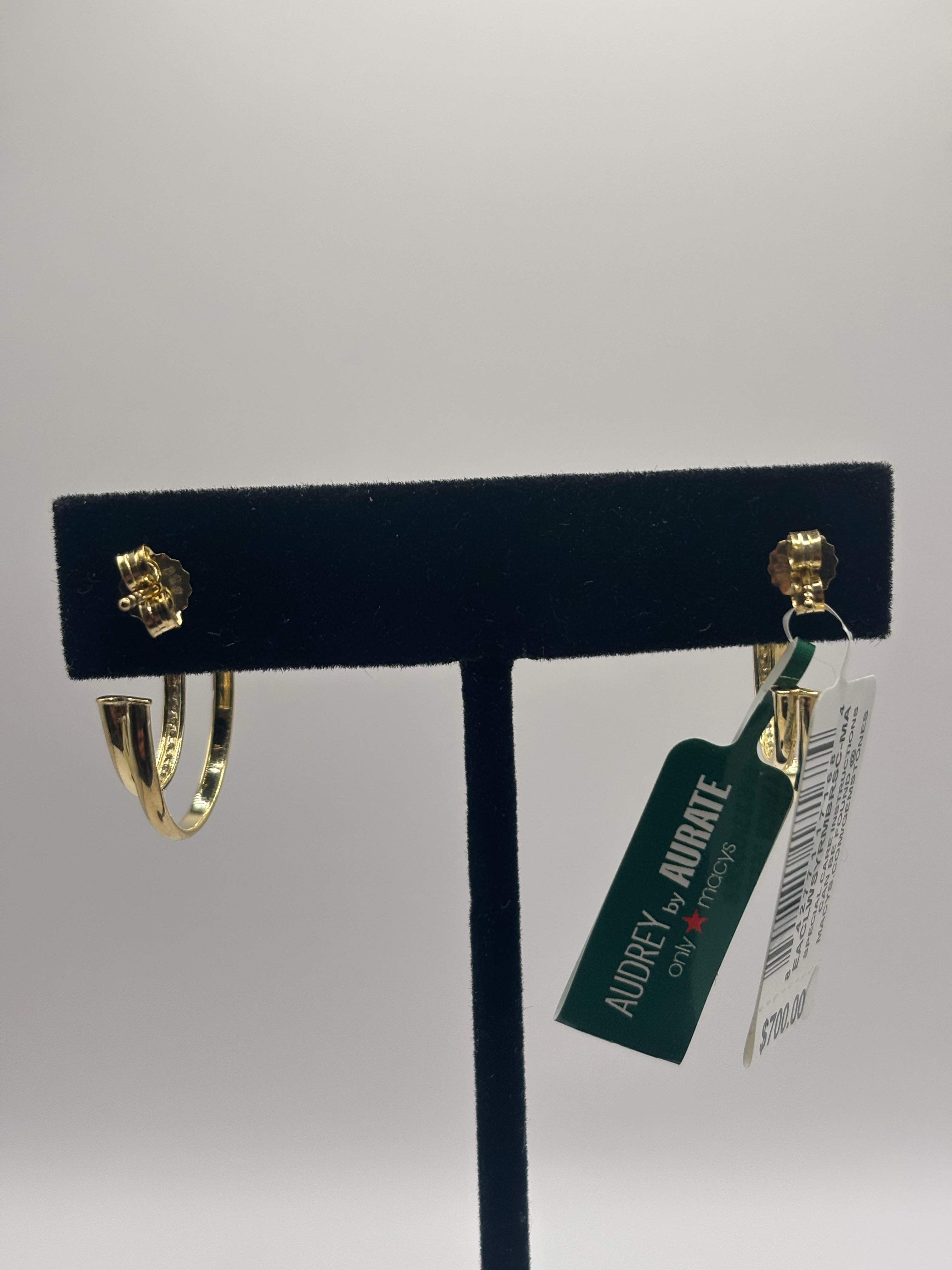 Audrey by Aurate Diamond Double Small Hoop Earrings (1/4 ct. t.w.) in Gold Vermeil