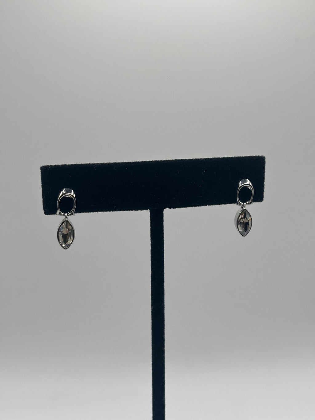 Coach New York Gemstone Necklace & Earring Set - Silver Tone - New in Box