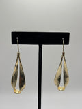 Sohi Gold-Tone Leaf Dangle Drop Earrings - New in Box