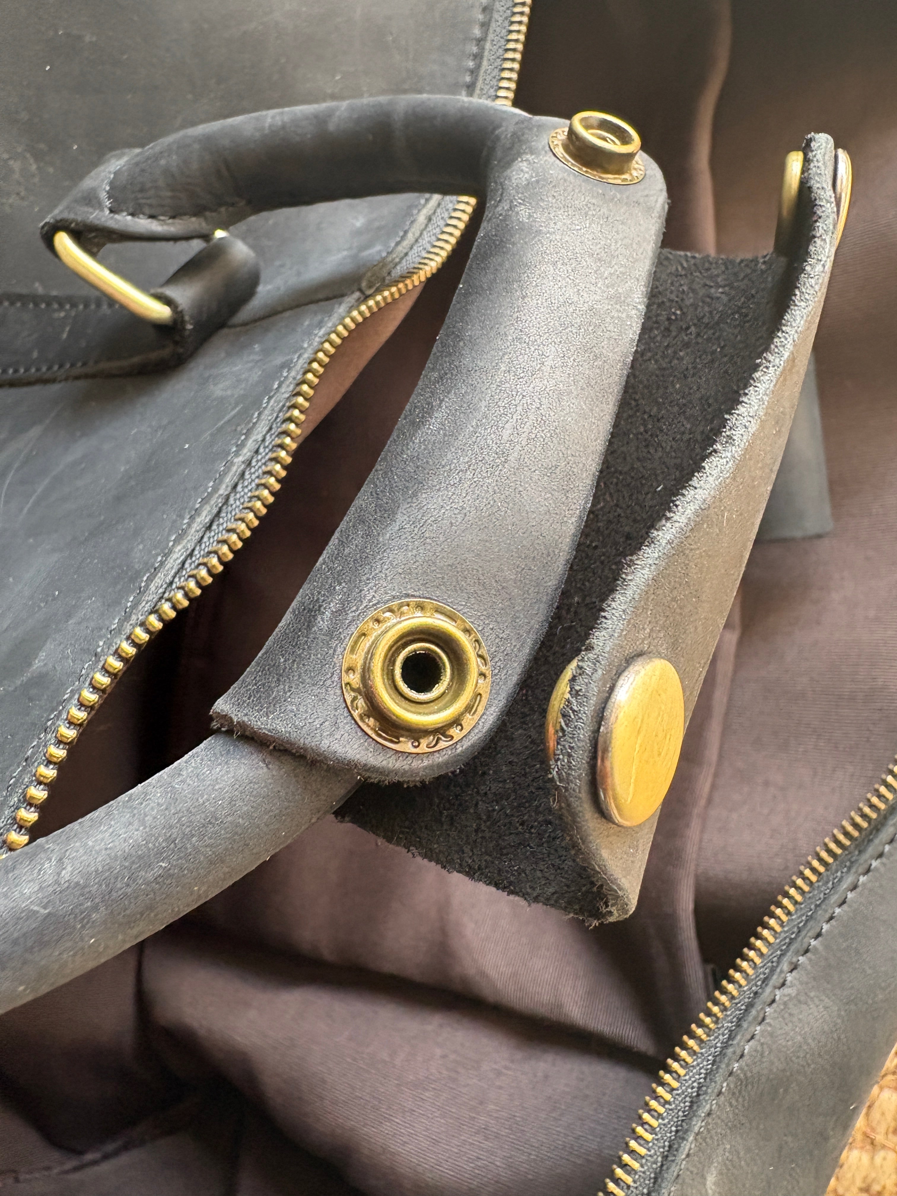Leathario Travel Leather Duffle Bag - NWT
