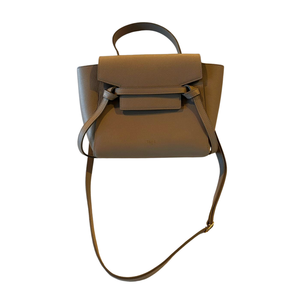 Celine Nano Belt Bag in Light Taupe