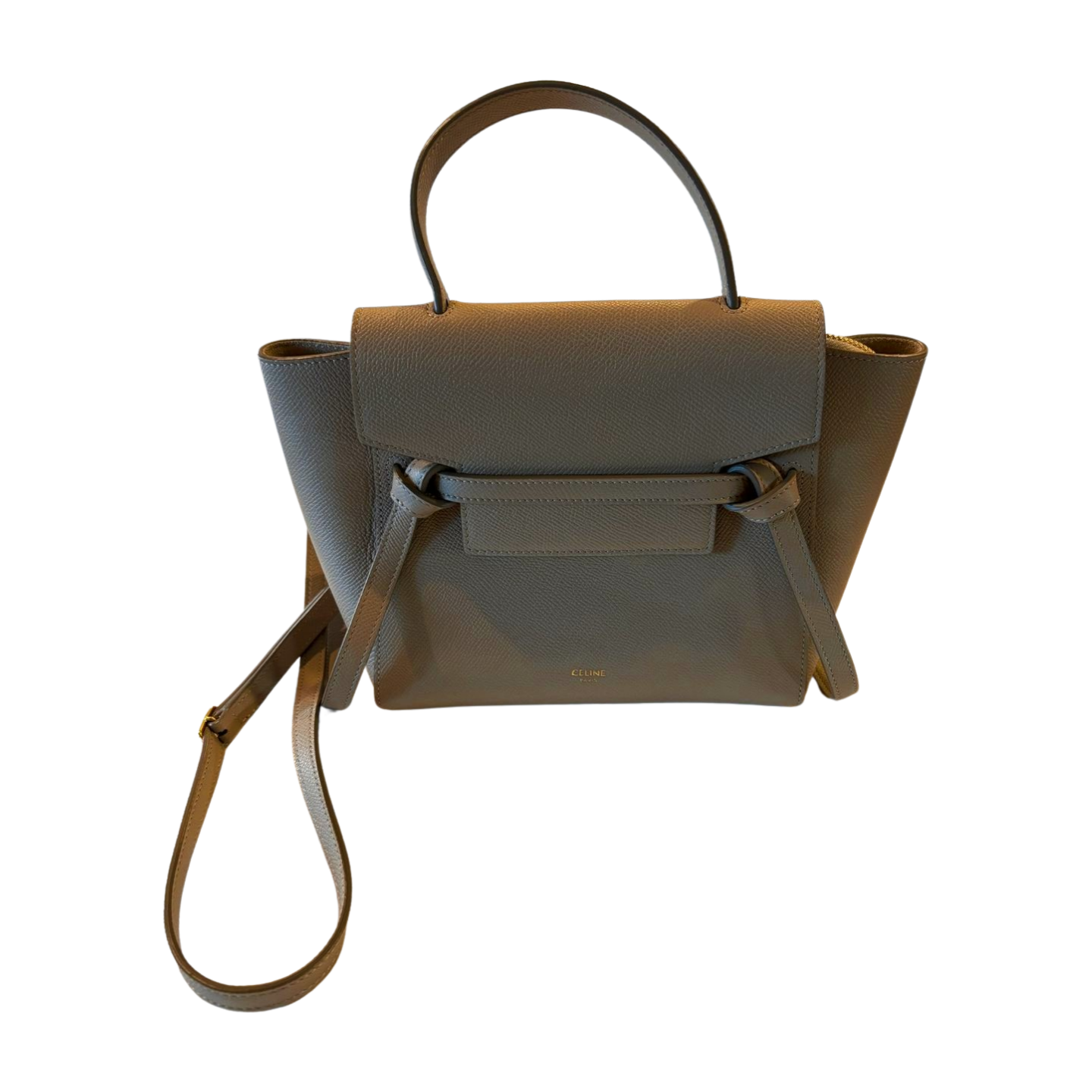 Celine Nano Belt Bag in Light Taupe