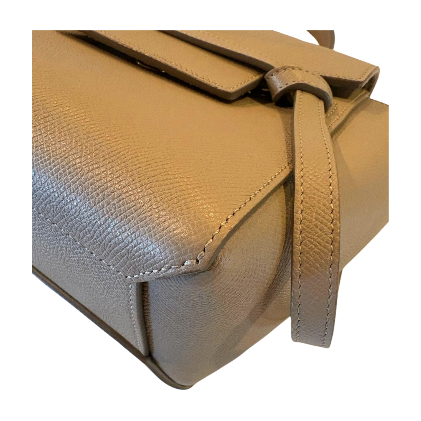 Celine Nano Belt Bag in Light Taupe