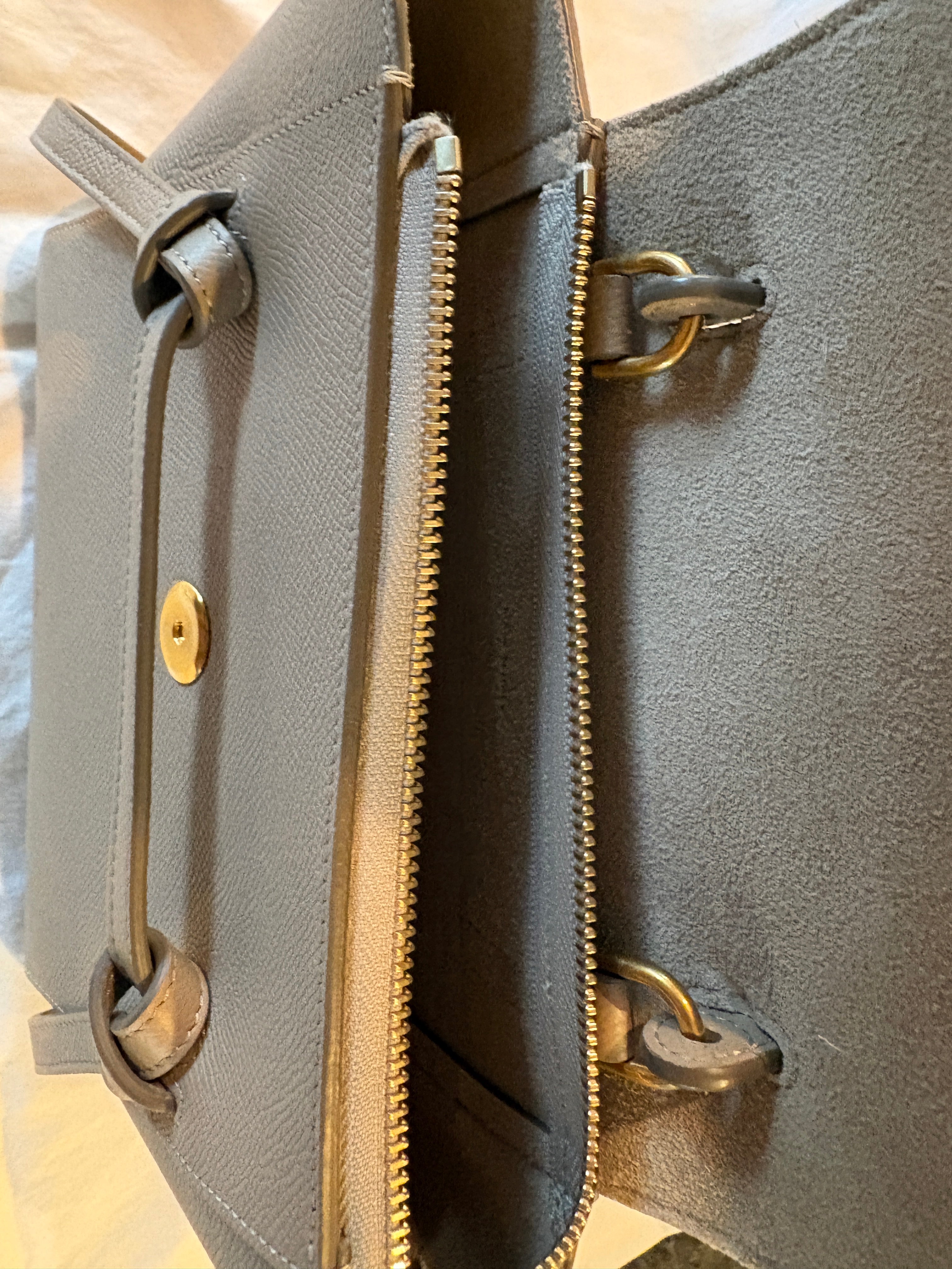 Celine Nano Belt Bag in Light Taupe