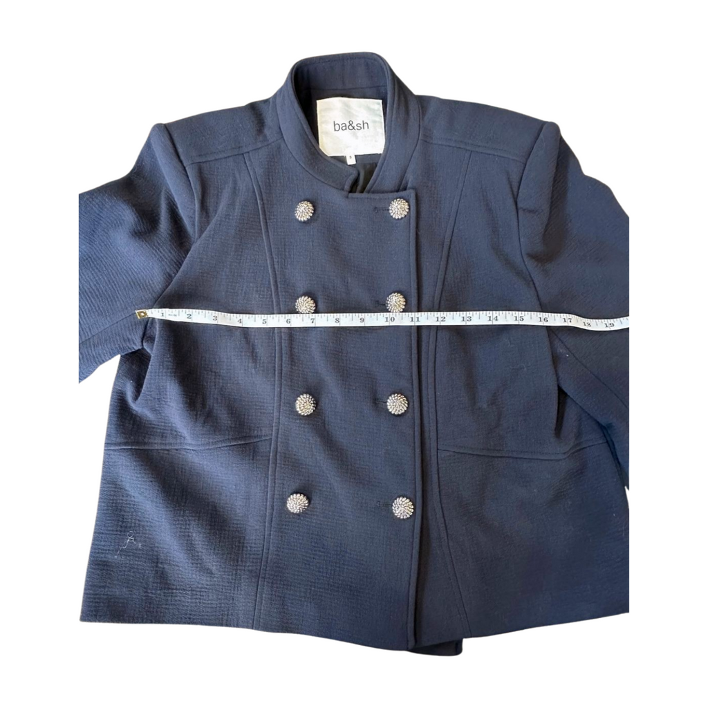 Bash Misly Jacket Navy Blue - Size 10 - New With Tags