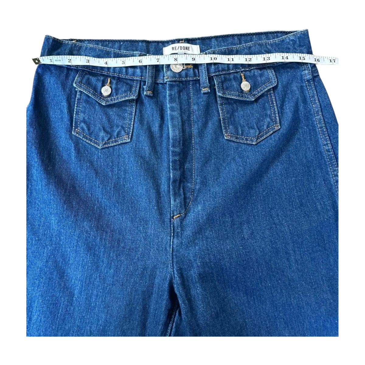 RE/Done Jeans in True Wash - Size 29