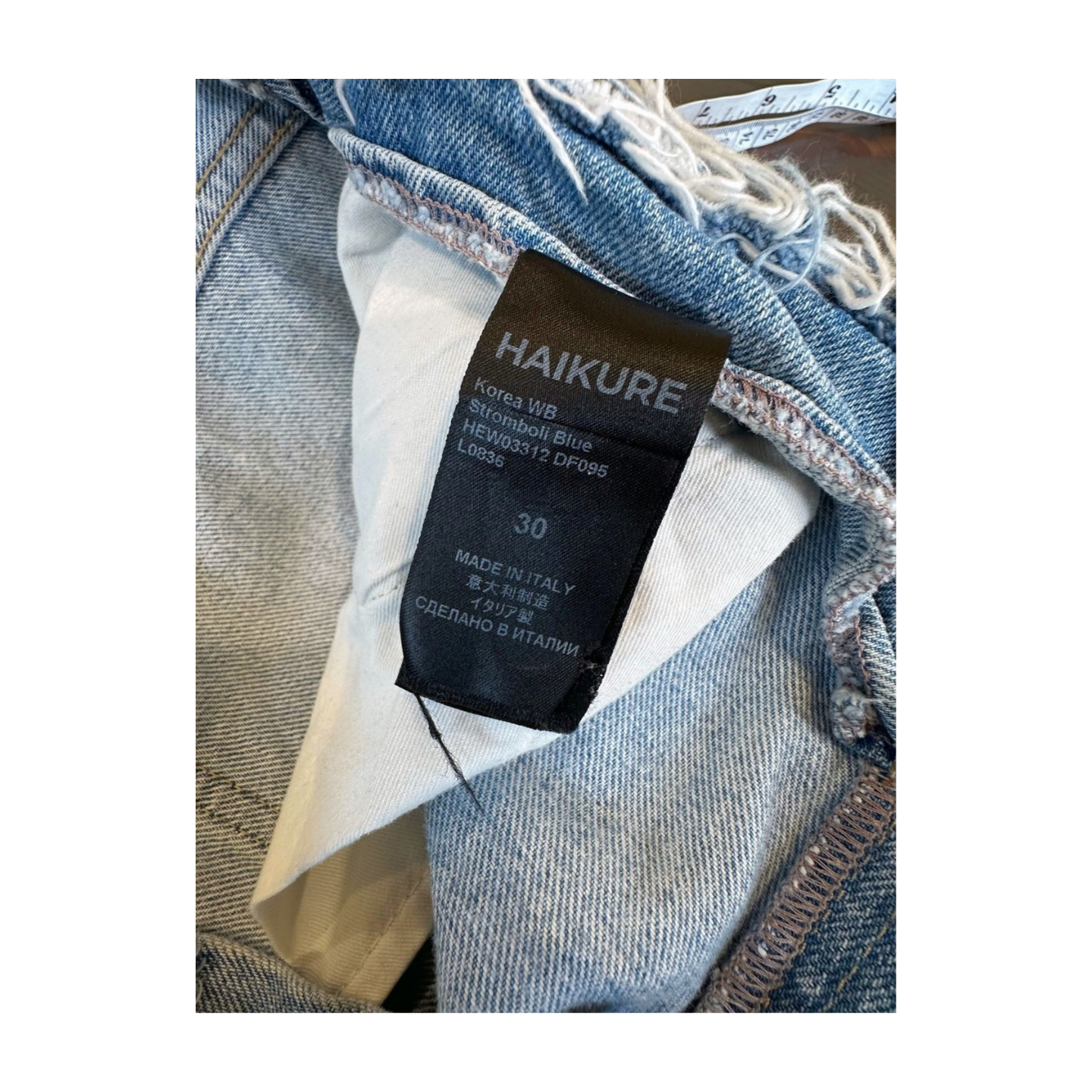 Haikure Jeans Blue - Made in Italy - Size 30