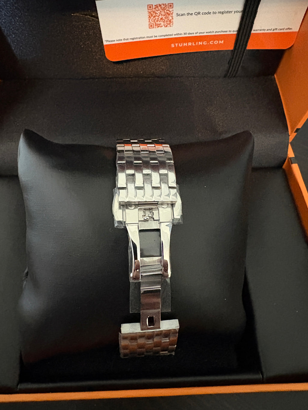 Stuhrling Womens Bezel Chronograph Watch with Mother of Pearl Dial