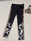 Mossimo Supply Co. Geometric Aztec Tie-Dye Active Leggings - Size M