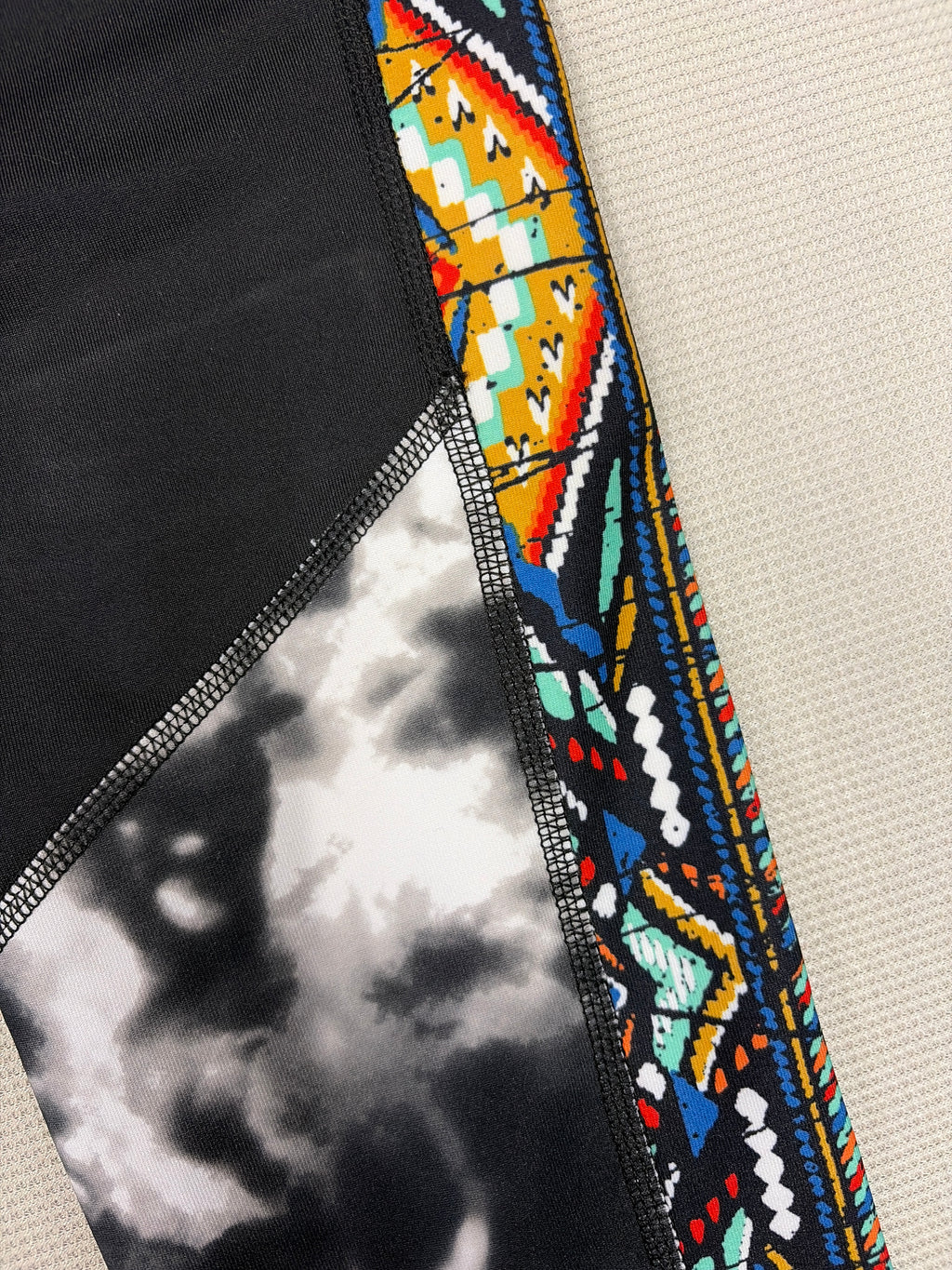 Mossimo Supply Co. Geometric Aztec Tie-Dye Active Leggings - Size M