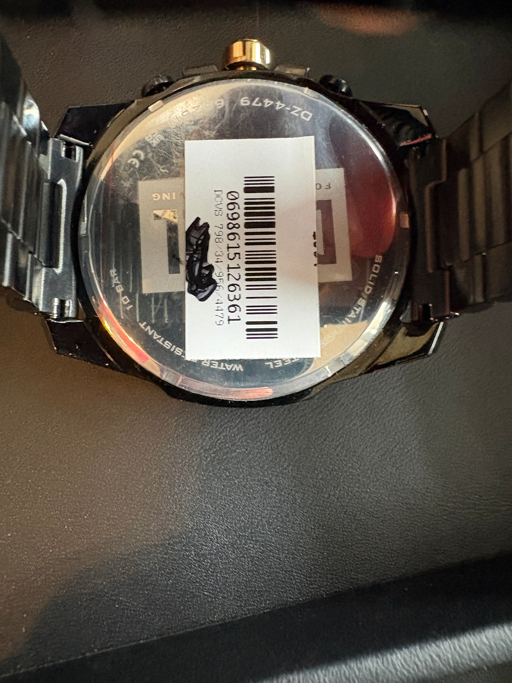 Diesel Mega Chief Men's Black Stainless Steel Quartz Watch DZ4479