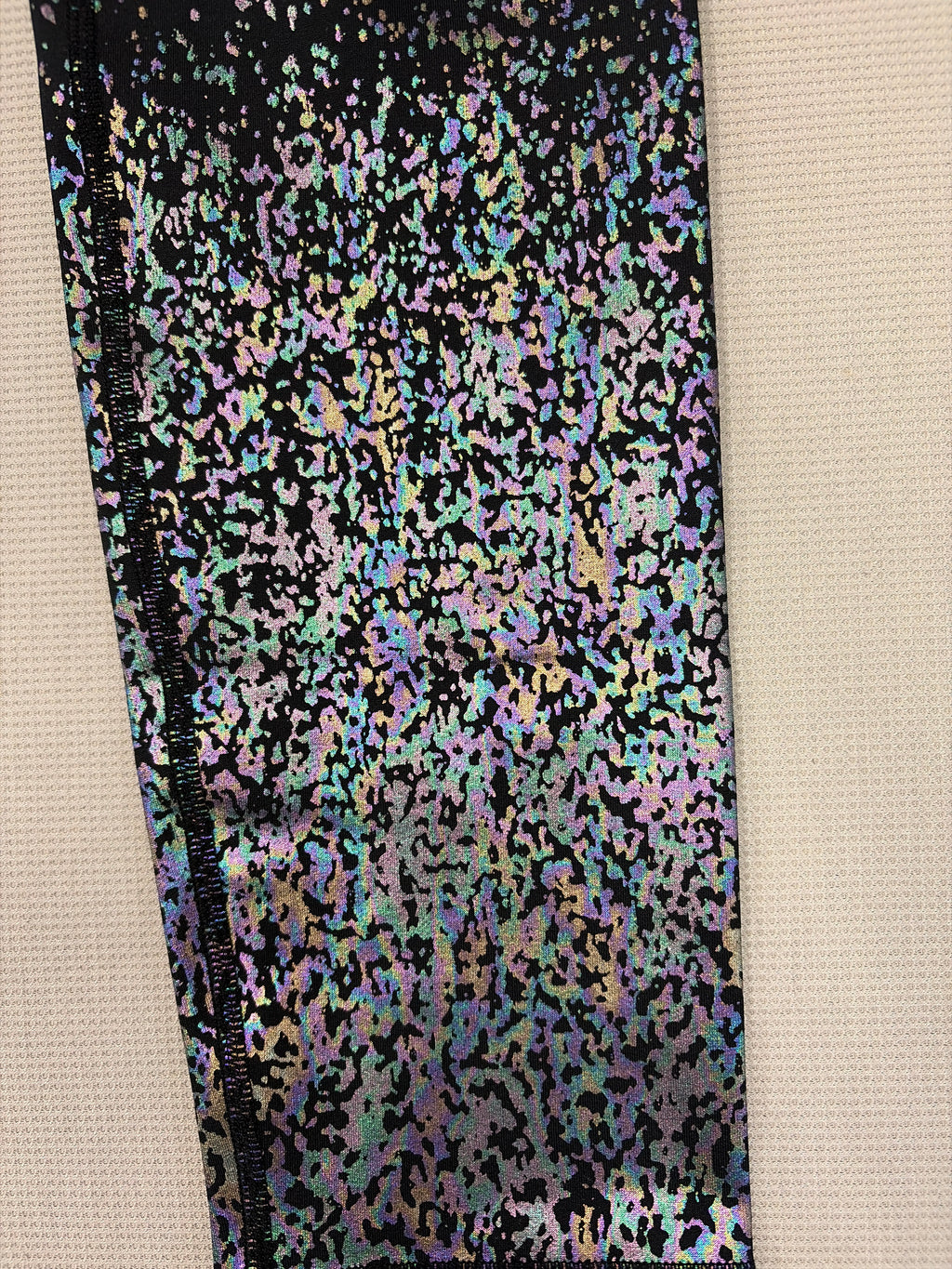 ZYIA Active Black Brilliant Ombre Reflective Mirage Light n Tight Leggings Size 6-8 - New